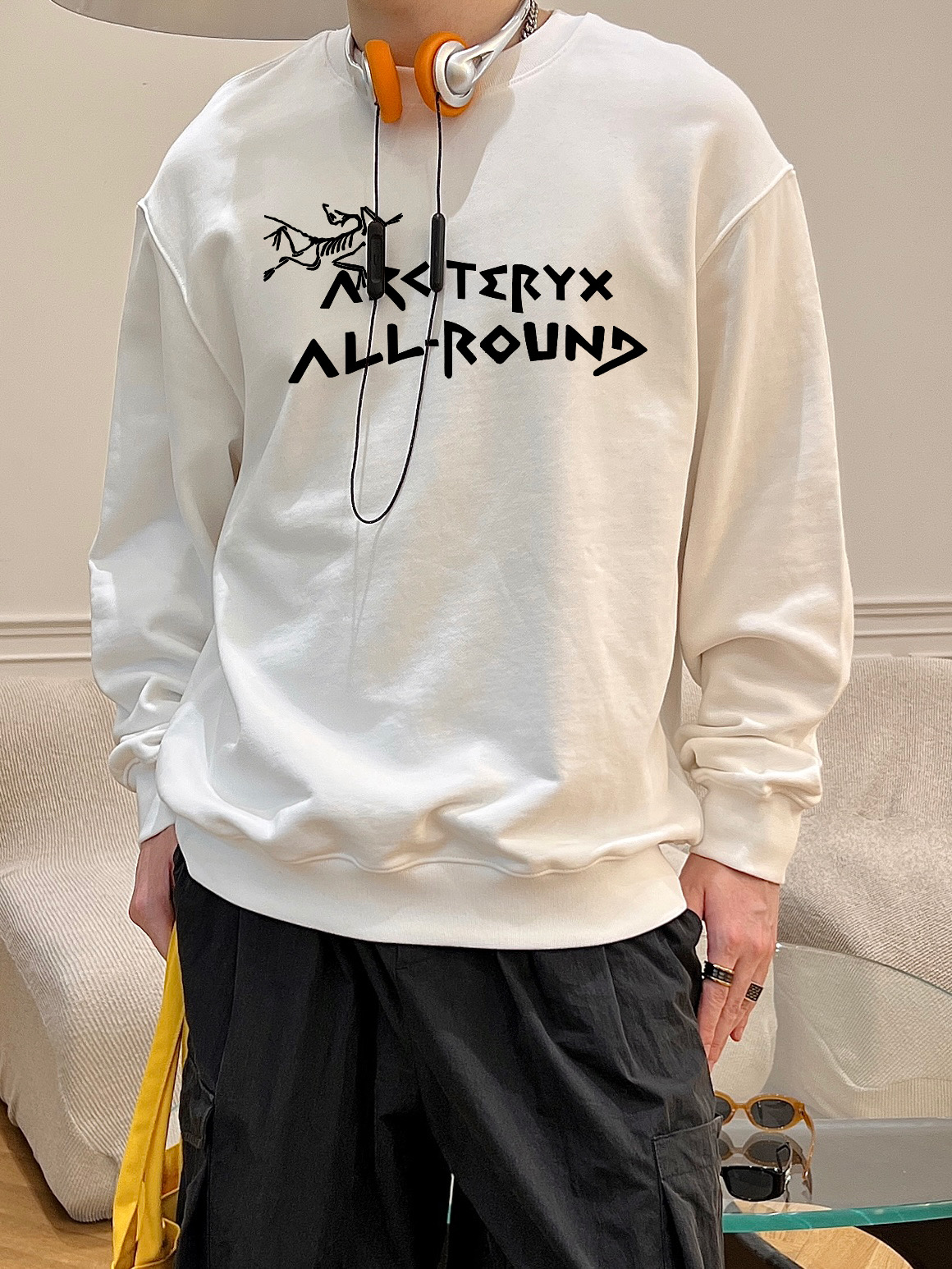 ￼ ￼ 始祖鸟 官网 新款字母印花双层重工字母图案不管是T桖还是卫衣都是每年的爆款单品 前幅大面积印花采