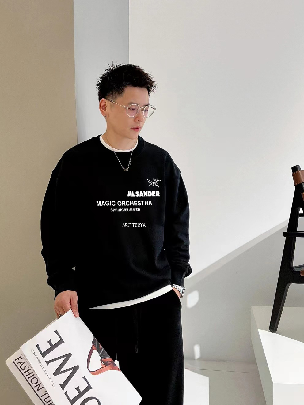 ￼ ￼ 始祖鸟 官网 新款字母印花双层重工字母图案不管是T桖还是卫衣都是每年的爆款单品 前幅大面积印花采