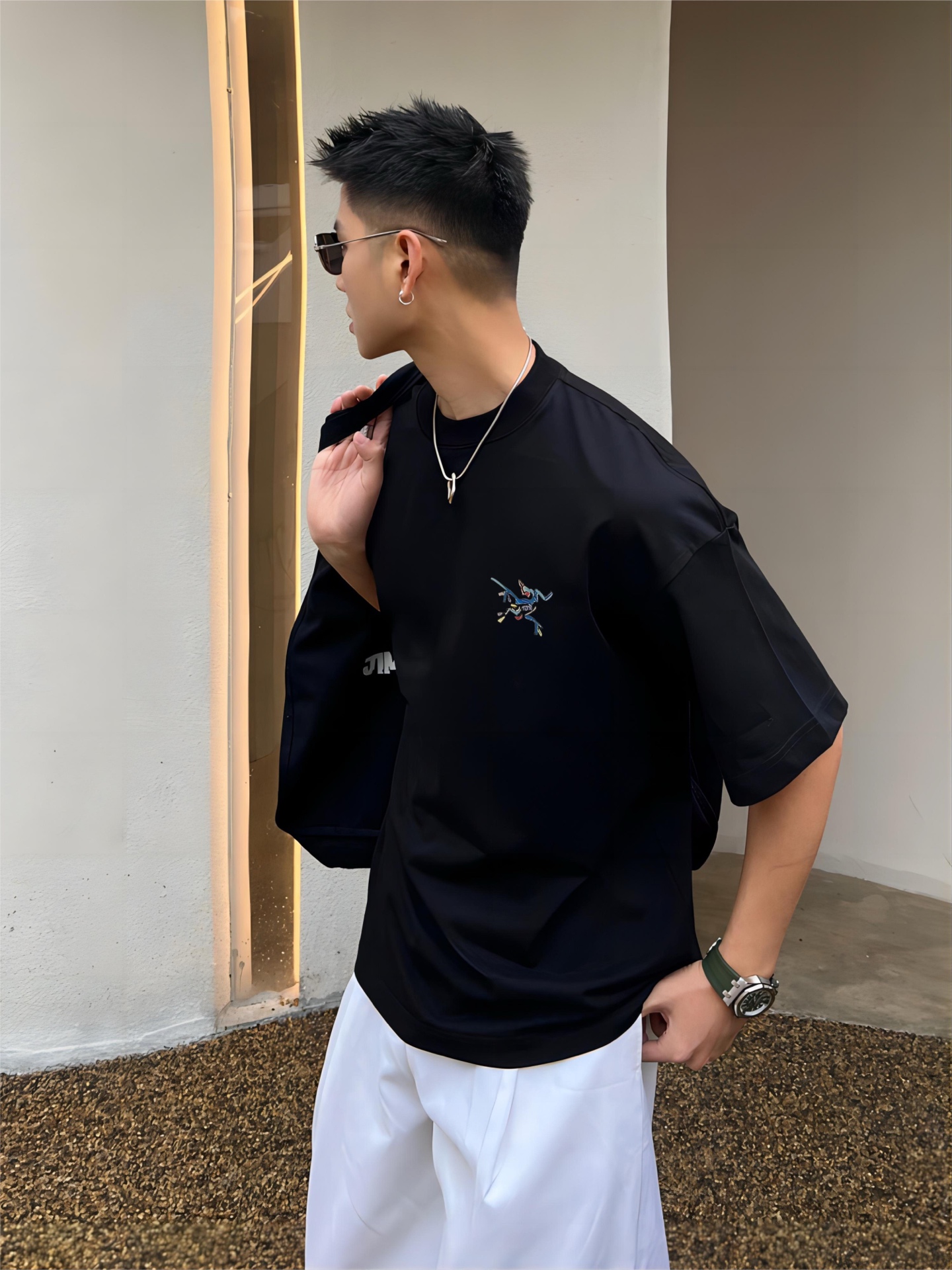 ￼ ￼ ￼ ￼ ￼ 始祖鸟 新款字母印花双层重工短袖T桖 字母图案不管是T桖还是卫衣都是每年的爆款单品 