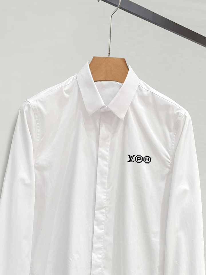 ￼ 路易威登 专柜最新款男士必备款衬衫，100%天然棉，舒服透气，原单狠货，原版面料，柔软舒适，上身高端