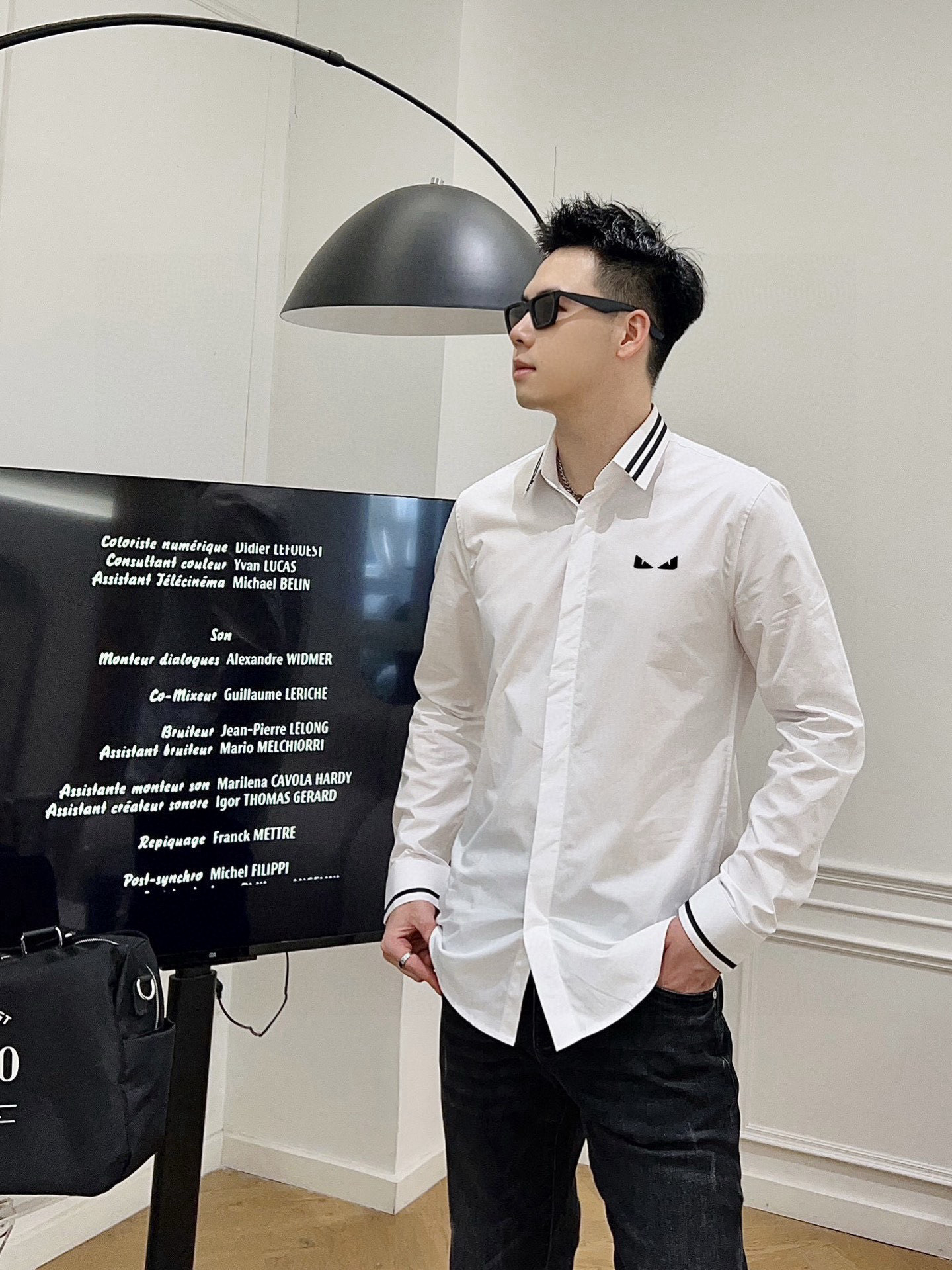 ￼ ￼ ￼ ￼ ￼ ￼ ￼ ￼ 芬迪 专柜最新春款男士必备款衬衫，100%天然棉，舒服透气，原单狠货，原