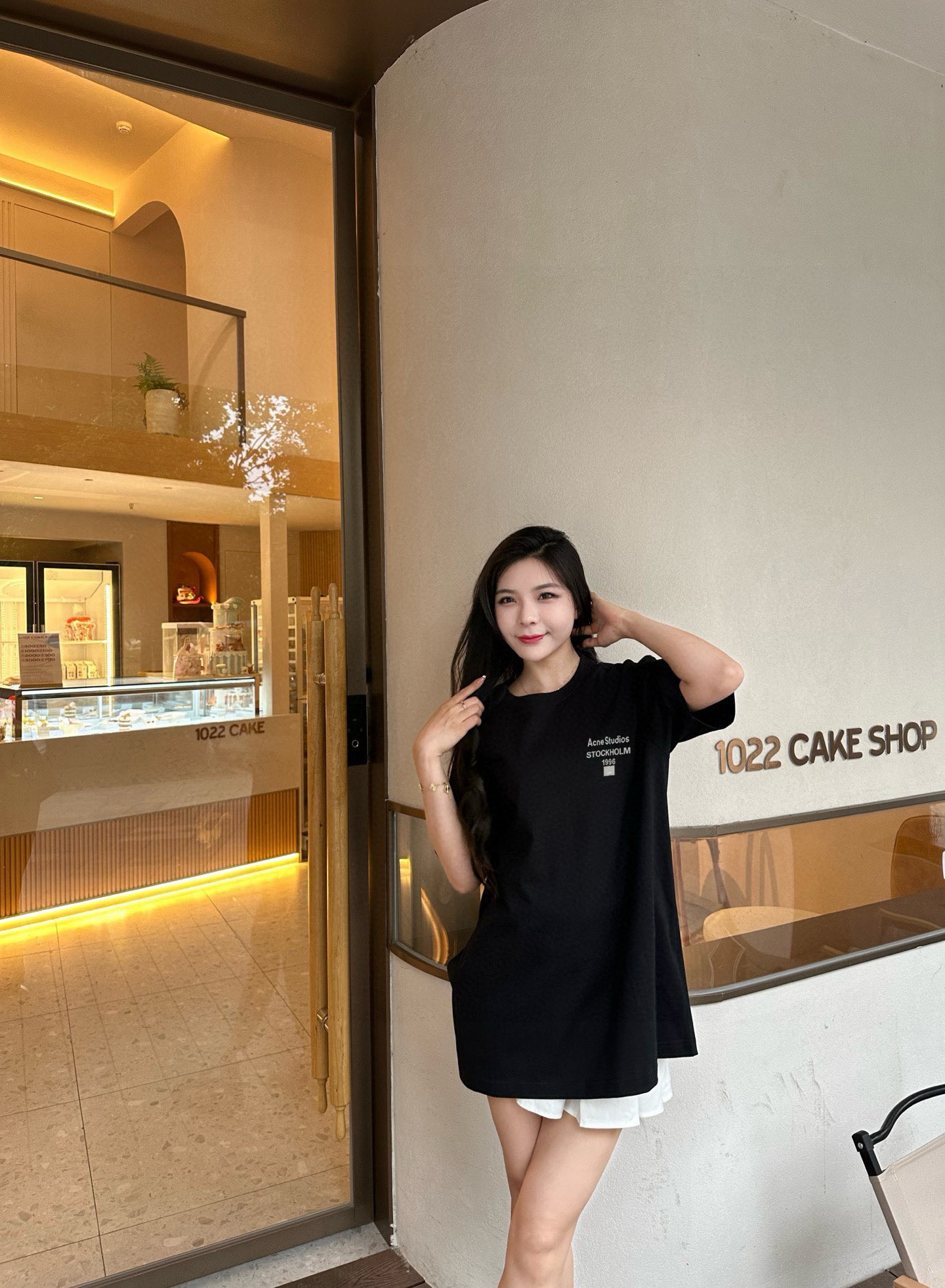 ￼ ￼ ￼ ￼ ￼ ￼ ￼ ￼ ￼￼ ACNE 新款字母印花双层重工短袖T桖 字母图案不管是T桖还是卫衣