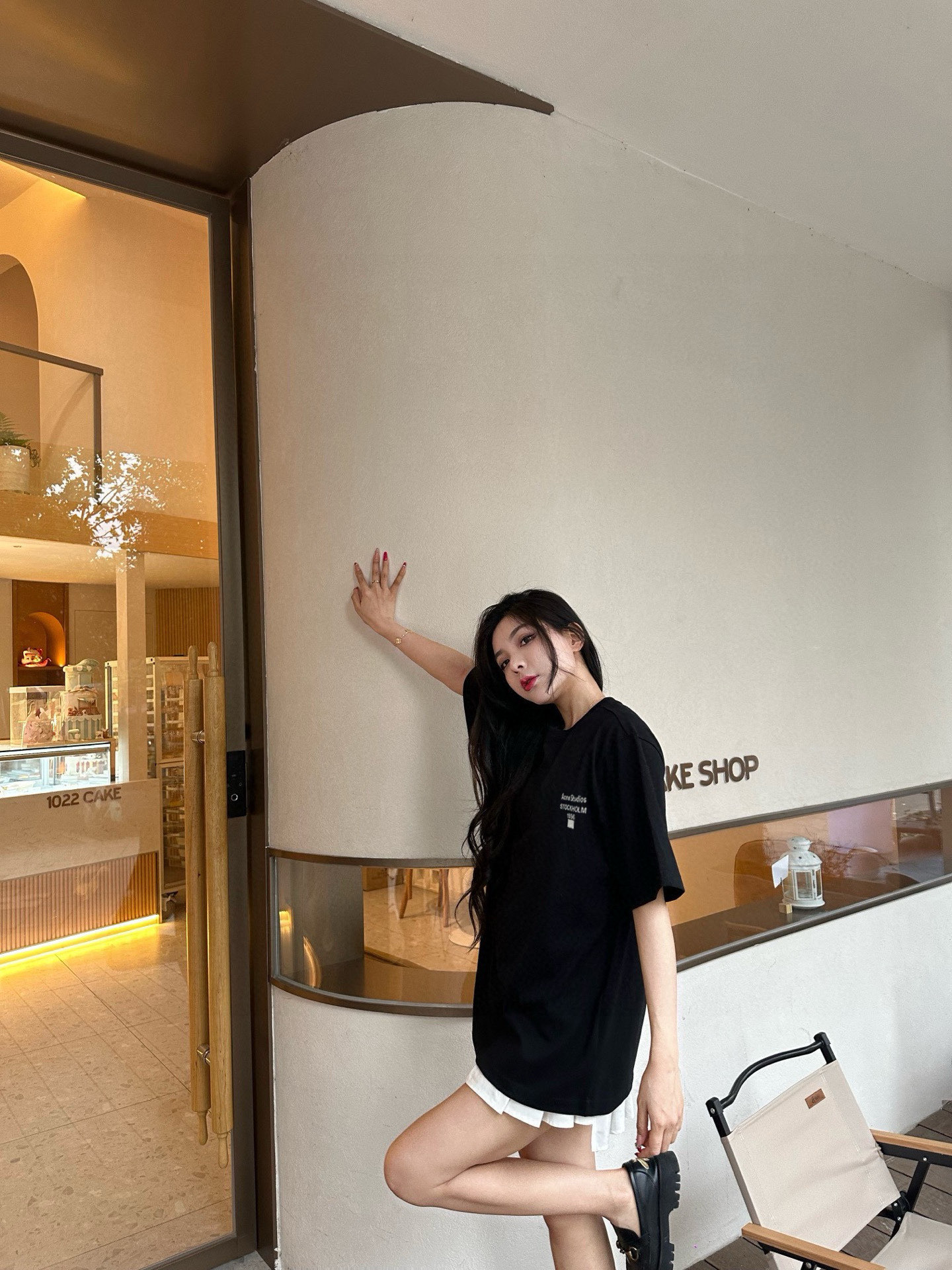 ￼ ￼ ￼ ￼ ￼ ￼ ￼ ￼ ￼￼ ACNE 新款字母印花双层重工短袖T桖 字母图案不管是T桖还是卫衣