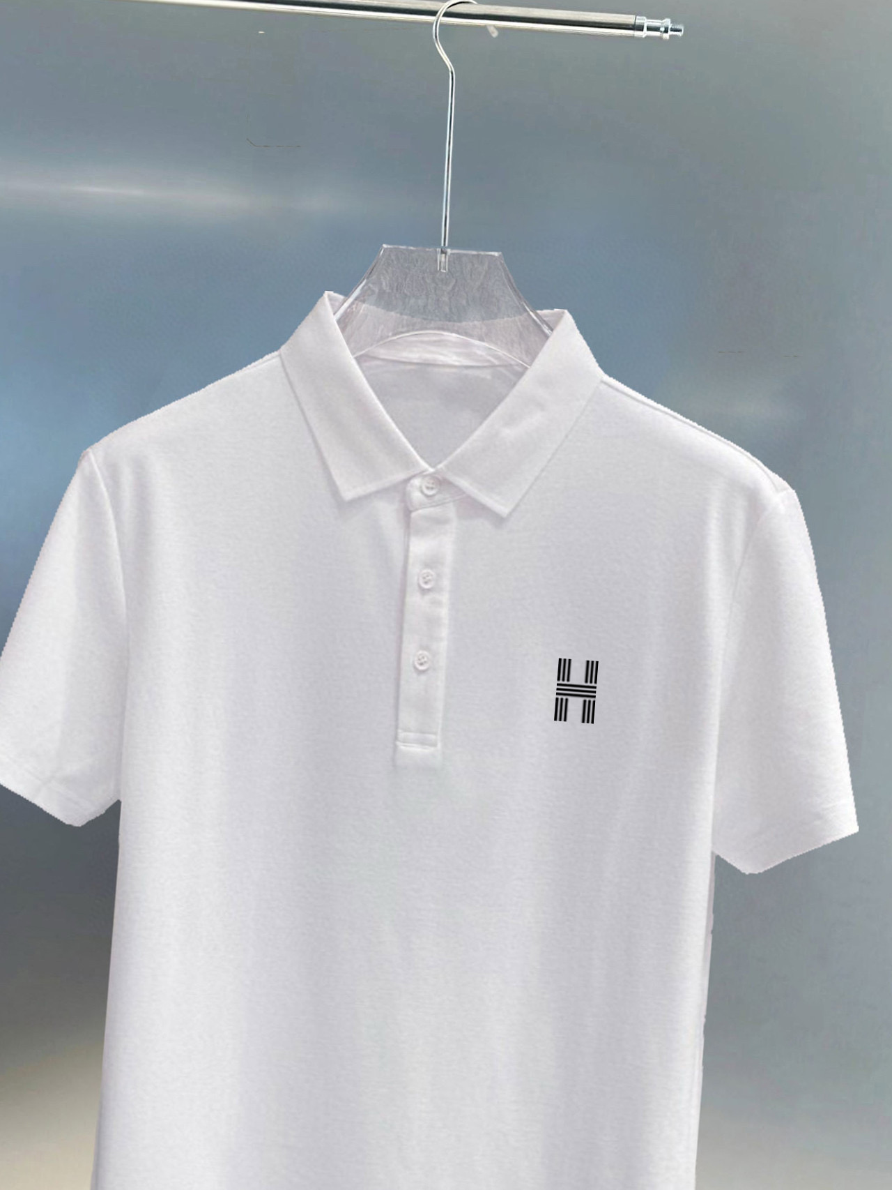 ￼ ￼ ￼ ￼ 高端面料 爱马仕 2025 ss夏季新款 logo男士翻领Polo衫！经典商务男款，高端