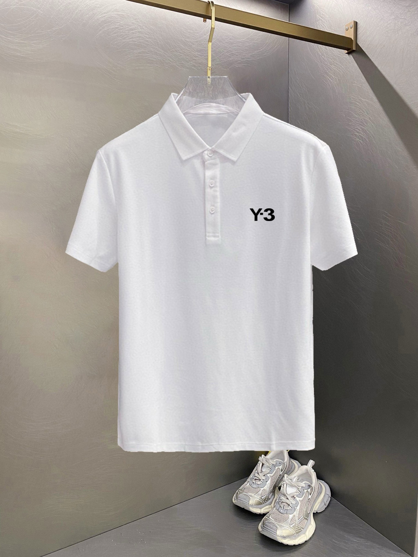 ￼ ￼ ￼ ￼ 高端面料 Y-3 2025 ss夏季新款 logo男士翻领Polo衫！经典商务男款，高端