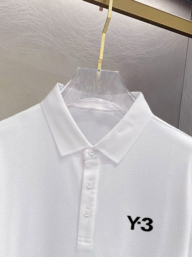 ￼ ￼ ￼ ￼ 高端面料 Y-3 2025 ss夏季新款 logo男士翻领Polo衫！经典商务男款，高端