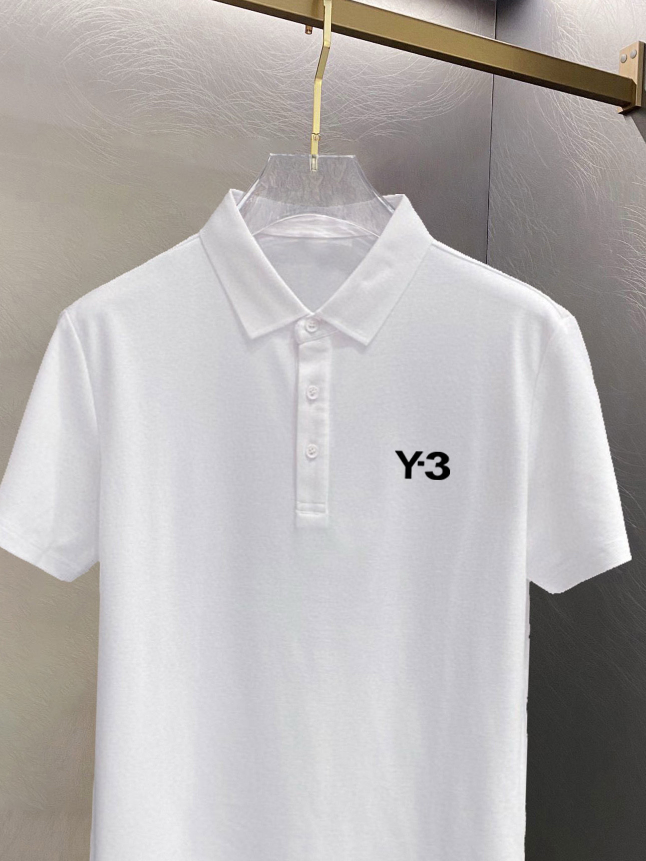￼ ￼ ￼ ￼ 高端面料 Y-3 2025 ss夏季新款 logo男士翻领Polo衫！经典商务男款，高端