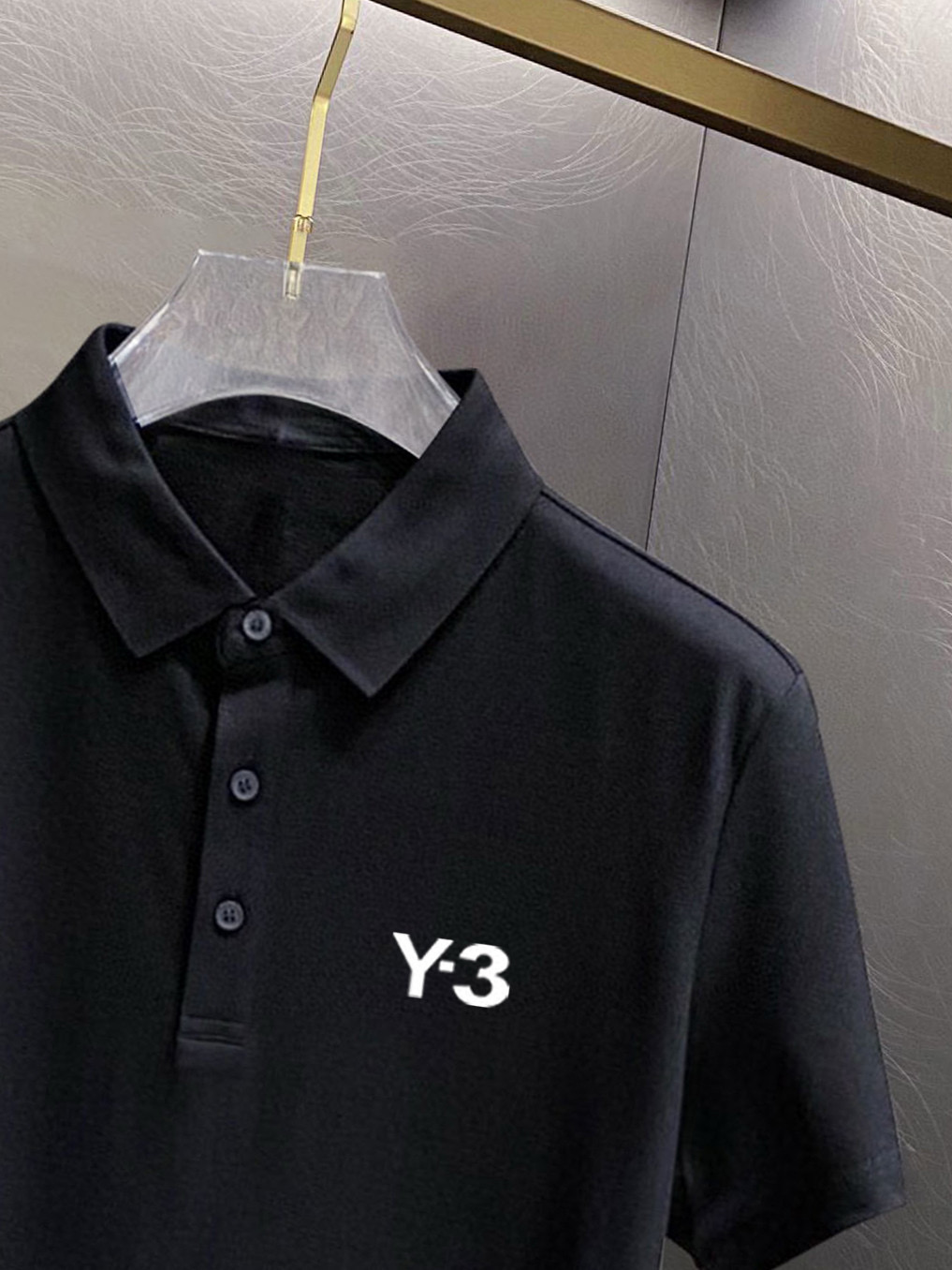 ￼ ￼ ￼ ￼ 高端面料 Y-3 2025 ss夏季新款 logo男士翻领Polo衫！经典商务男款，高端