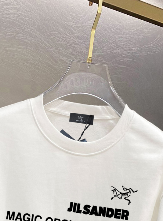 ￼ ￼ ￼ ￼ 始祖鸟 官网 新款字母印花双层重工字母图案不管是T桖还是卫衣都是每年的爆款单品 前幅大面