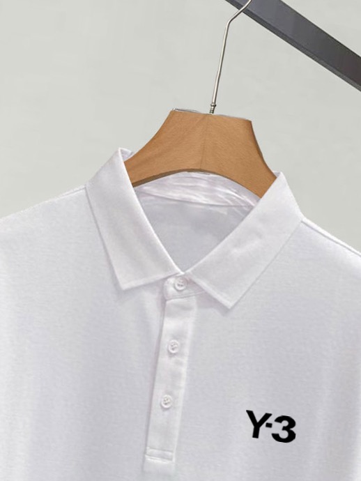 ￼ ￼ ￼ ￼ ￼ ￼ ￼ ￼ 高端面料  Y-3 2025 ss夏季新款 logo男士翻领Polo衫！