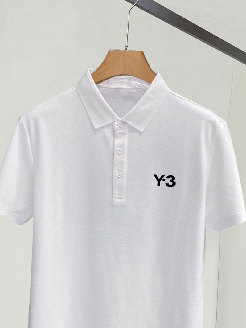 ￼ ￼ ￼ ￼ ￼ ￼ ￼ ￼ 高端面料  Y-3 2025 ss夏季新款 logo男士翻领Polo衫！