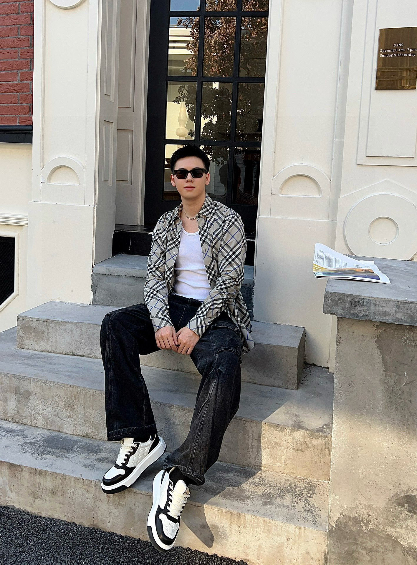 ￼ 巴宝莉 Burberry 织带拼接格纹棉质BUR王牌渠道，官网售价五千，一经发售已准备售罄！新配色标