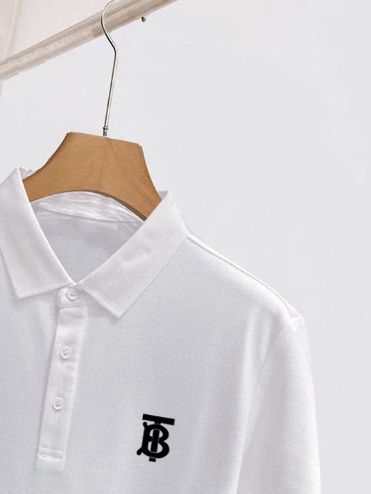 ￼ ￼ ￼ ￼ 高端面料 巴宝莉2025 ss夏季新款 logo男士翻领Polo衫！经典商务男款，高端男