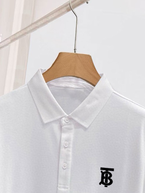 ￼ ￼ ￼ ￼ 高端面料 巴宝莉2025 ss夏季新款 logo男士翻领Polo衫！经典商务男款，高端男