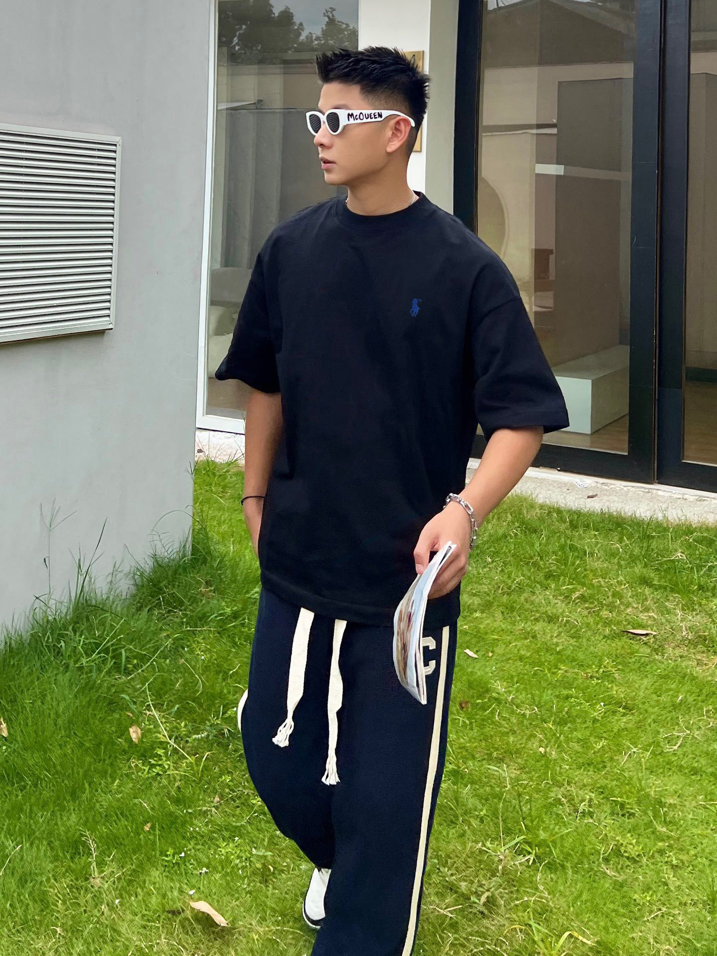 拉夫劳伦 新款字母印花双层重工短袖T桖 字母图案不管是T桖还是卫衣都是每年的爆款单品 前幅大面积印花采用