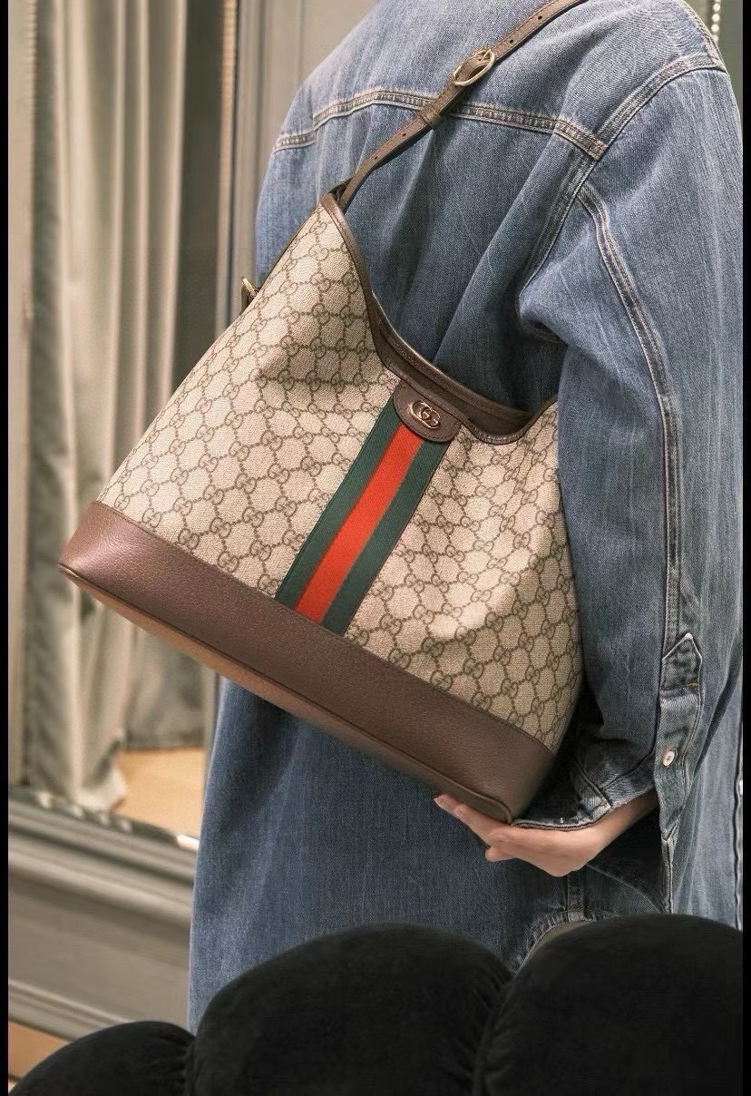 Gucci781392 large size, the coolest and gentlest bucket bag