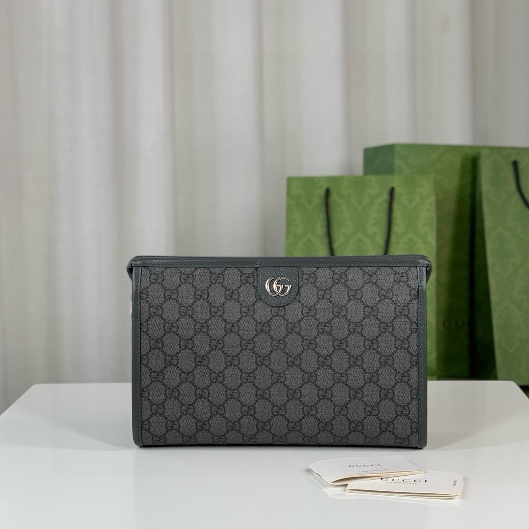 NO:204843,Genuine grade Ophidia series GG clutch, gray and black GG paired with gray leather, cotton linen, model number 598234 dark gray, size 28.5X18X9～[rose][rose], GUCCI [original leather], gucci, handbag19860909正品级 Ophidia系列GG手拿包,灰色和黑色GG搭配灰色皮革,棉麻里衬,款号598234深灰,尺寸28.5X18X9～[玫瑰][玫瑰],GUCCI【原厂皮】,gucci,handbag,Bag