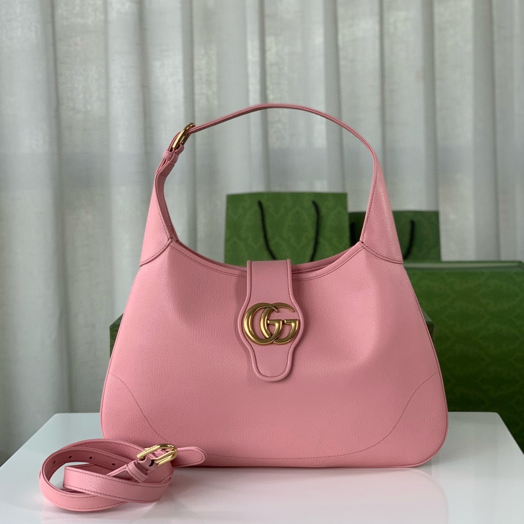 NO:204786,Genuine grade Aphrodite series medium crescent-shaped shoulder bag, pink original goatskin with gold tones, adjustable shoulder straps, model number 726274 pink leather, size 39X38X2~[rose][rose], GUCCI [original leather], gucci, backpacks, sheepskin19860909正品级 Aphrodite系列中号新月造型肩背包,粉色原厂山羊皮搭配金色调配件,配可调节式肩带,款号726274粉皮,尺寸39X38X2～[玫瑰][玫瑰],GUCCI【原厂皮】,gucci,backpacks,sheepskin,Bag