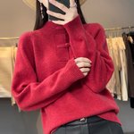 Quality AAA+ Replica
 Chanel Clothing Knit Sweater Shirts & Blouses Sweatshirts Knitting Wool Fall/Winter Collection Vintage
