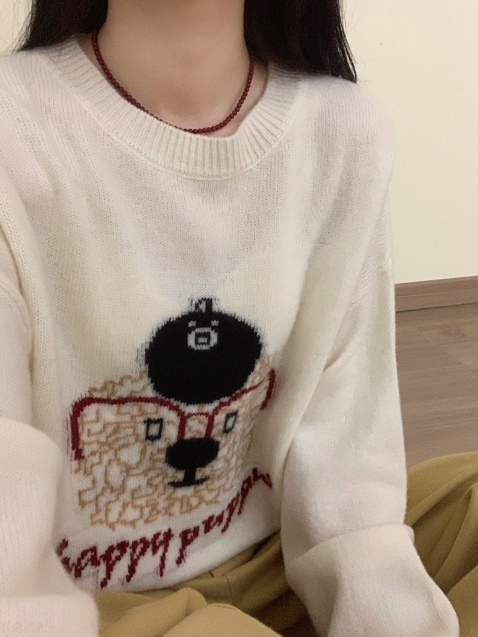 High-End Women’s Clothing Packaged with Wool Shirt and Sweater, Cartoon Bear 2024 - 图片 5