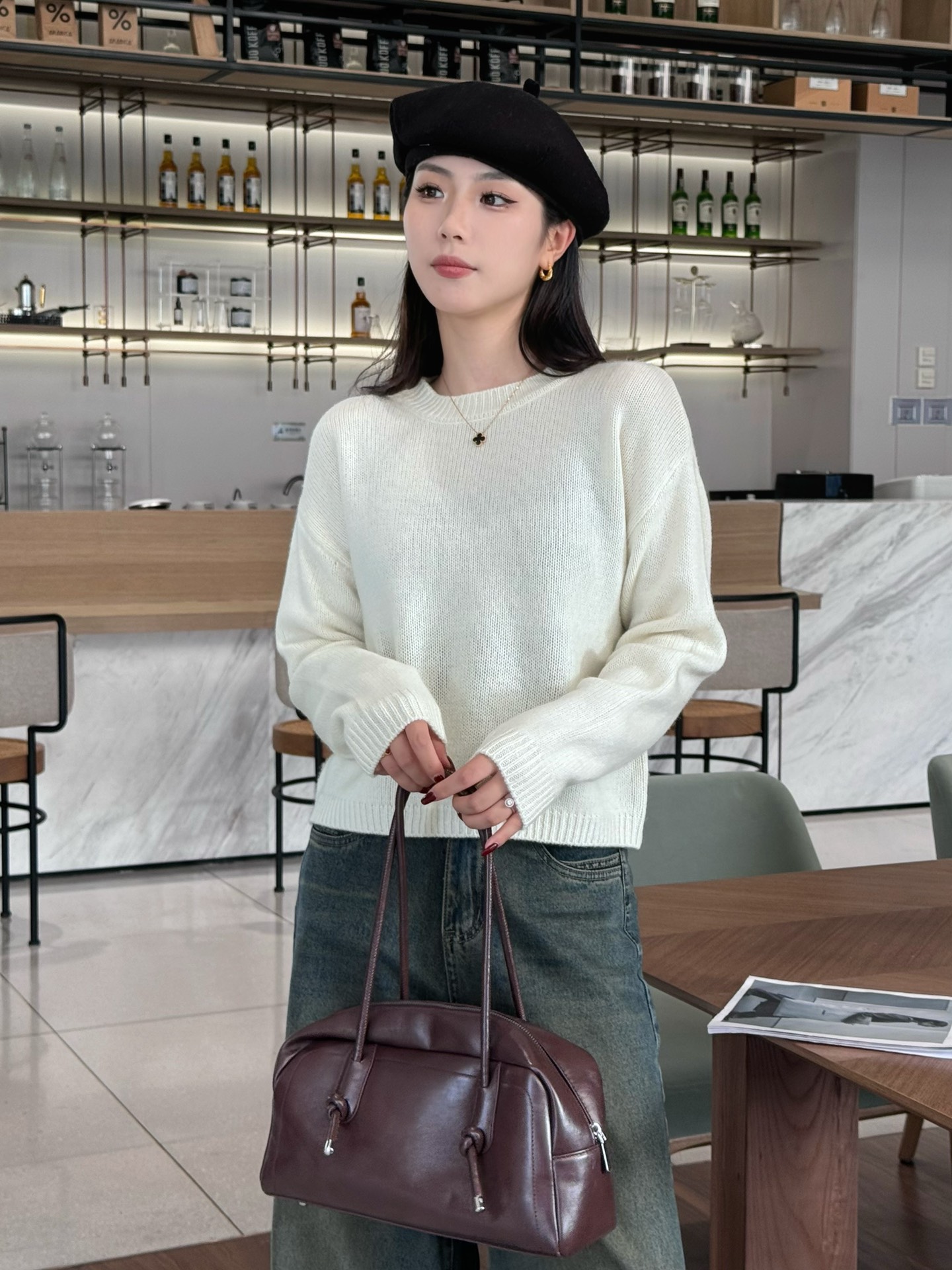 High-End Women’s Suit with Kosher Sweaters and Knitty Shirts for Autumn/Winter - 图片 4