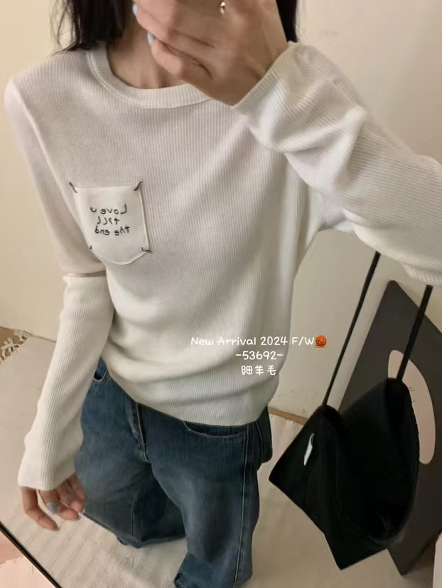 P449 HIGH QUALITY FEMALE CLOTHES PACKED MM6 ♪ NEW ROUND COLLARS FOR 2024 FALL AND WINTER ♪ - 图片 2
