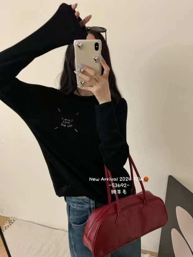 P449 HIGH QUALITY FEMALE CLOTHES PACKED MM6 ♪ NEW ROUND COLLARS FOR 2024 FALL AND WINTER ♪ - 图片 3