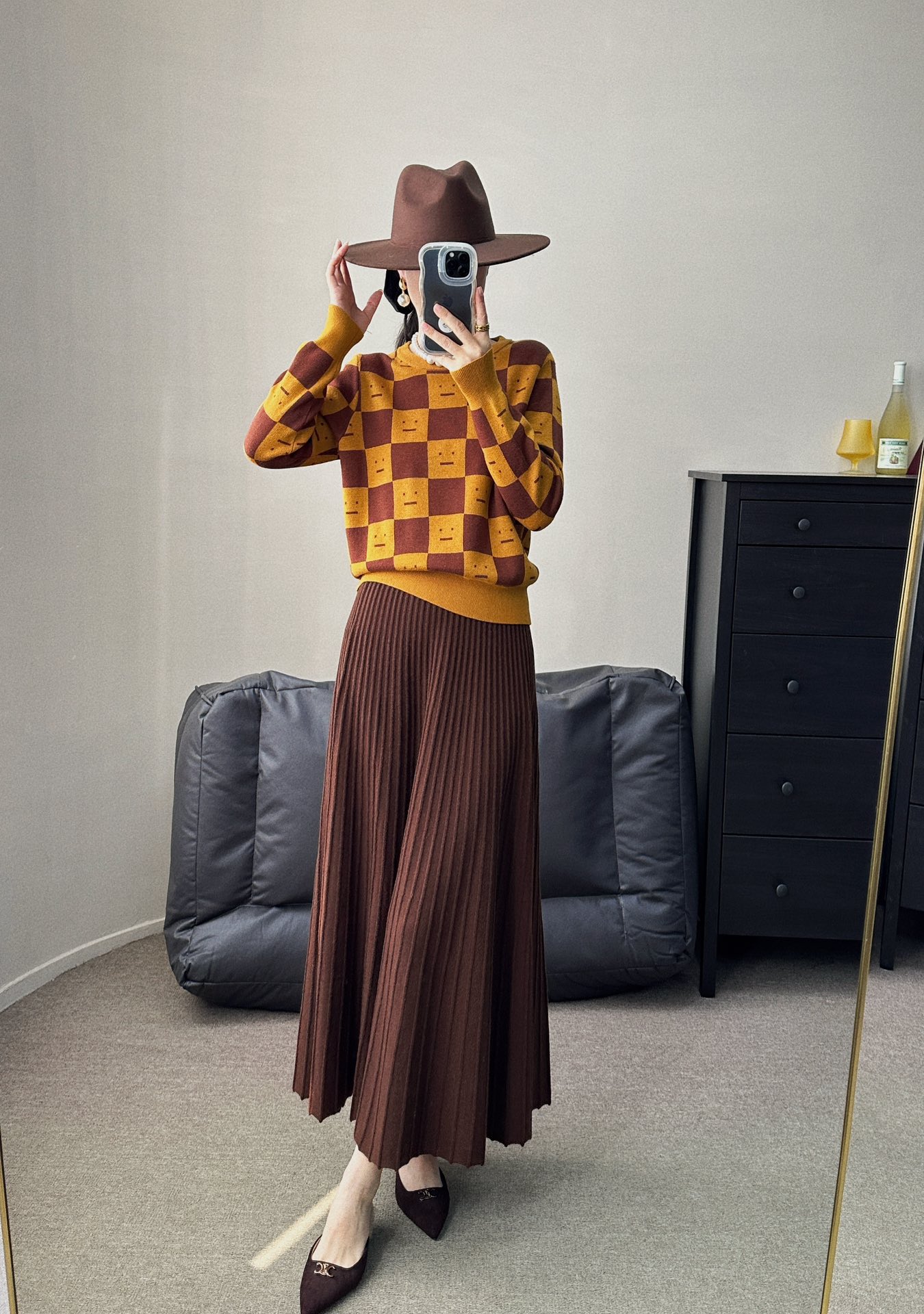 P782 High-Quality Women’s Dress with Acne-Smuggle Board and Soft-Smuggle Sweater - 图片 2