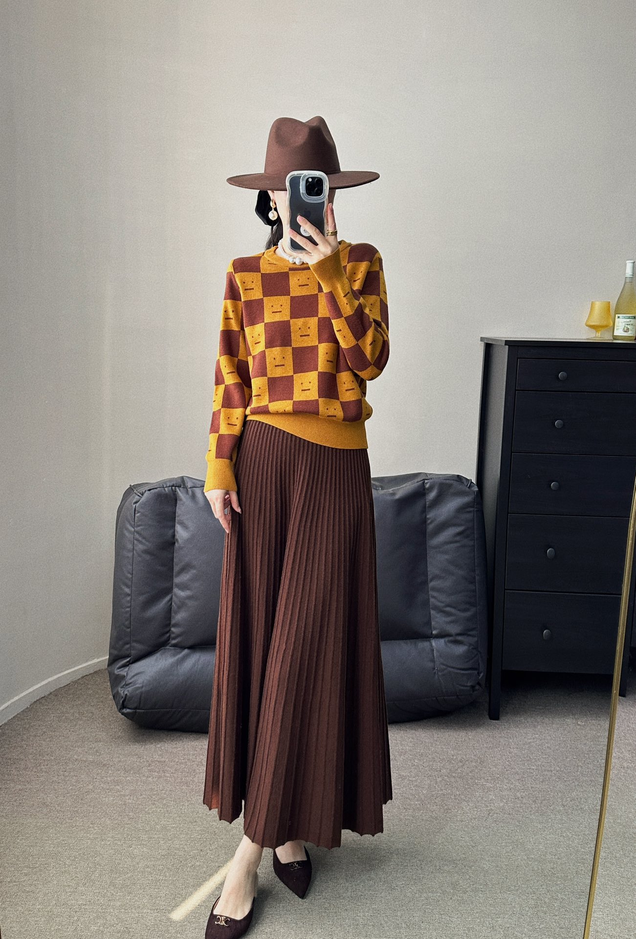 P782 High-Quality Women’s Dress with Acne-Smuggle Board and Soft-Smuggle Sweater - 图片 4