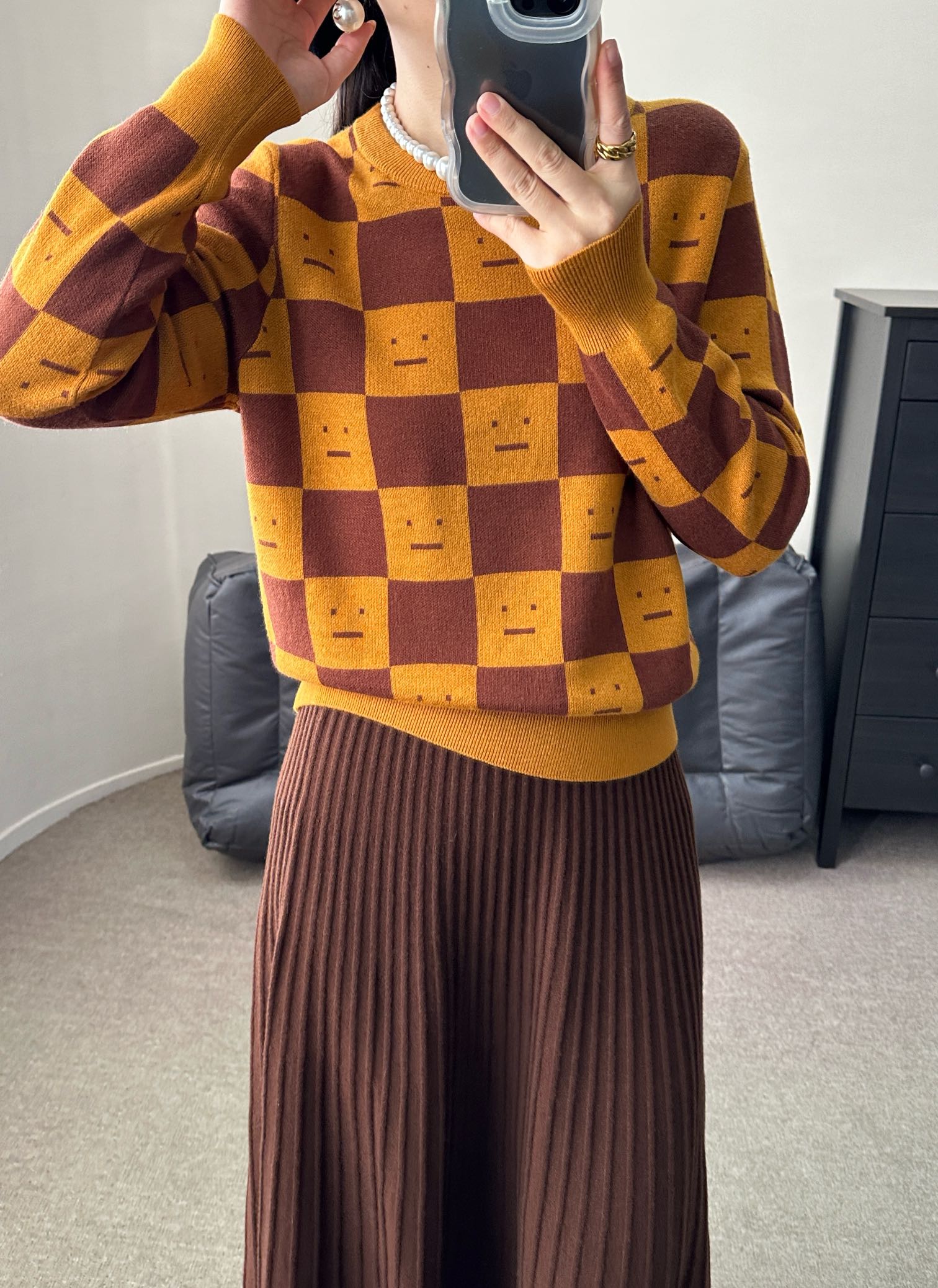 P782 High-Quality Women’s Dress with Acne-Smuggle Board and Soft-Smuggle Sweater - 图片 1
