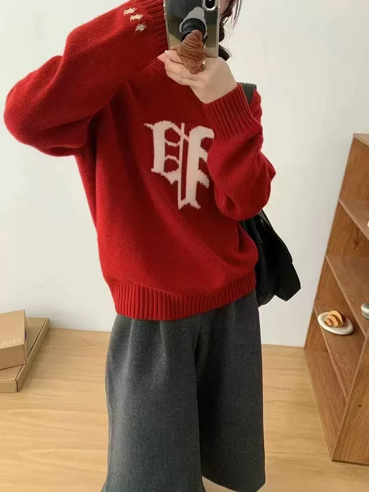 2024 High-Quality Women’s Red New Year’s Clothes Collection - 图片 2