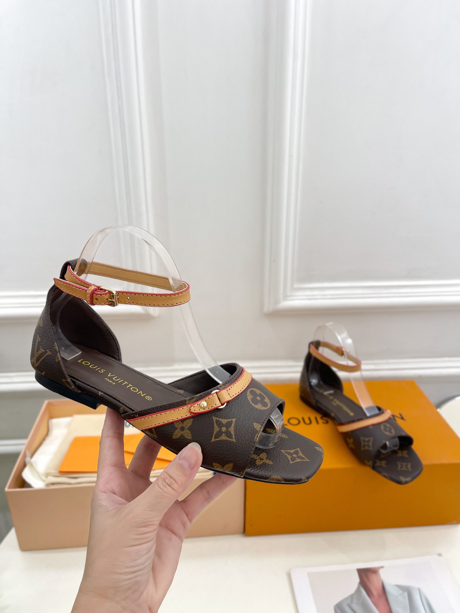Louis Vuitton Aaa
 Chaussures Sandales Genuine Leather Peau de mouton Série printemps Vintage
