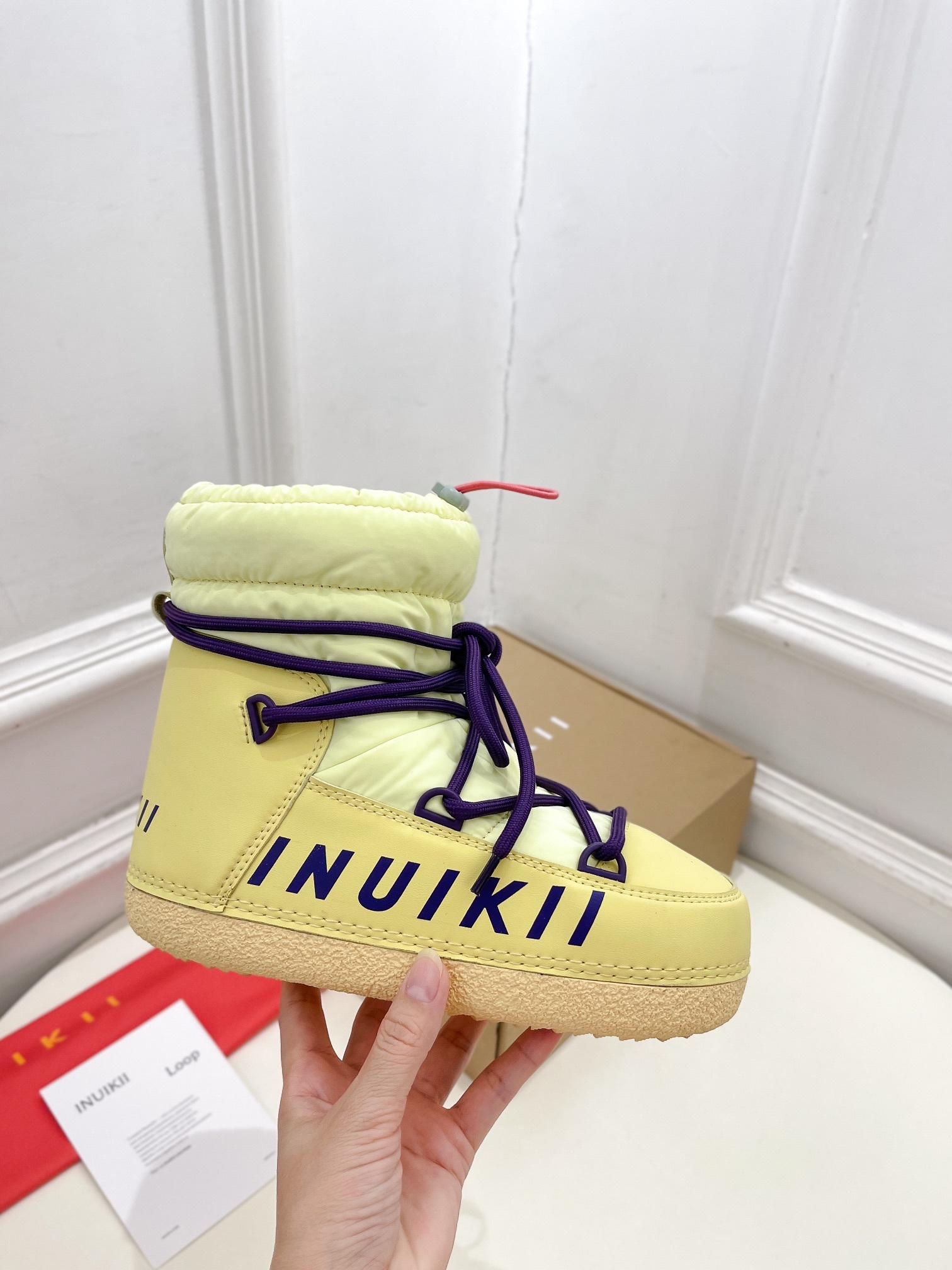 INUIKII2024秋冬秀款潮牌羽绒靴滑雪鞋雪地靴这款滑雪鞋今年非常爆色彩搭配非常时尚超酷个性非常强!