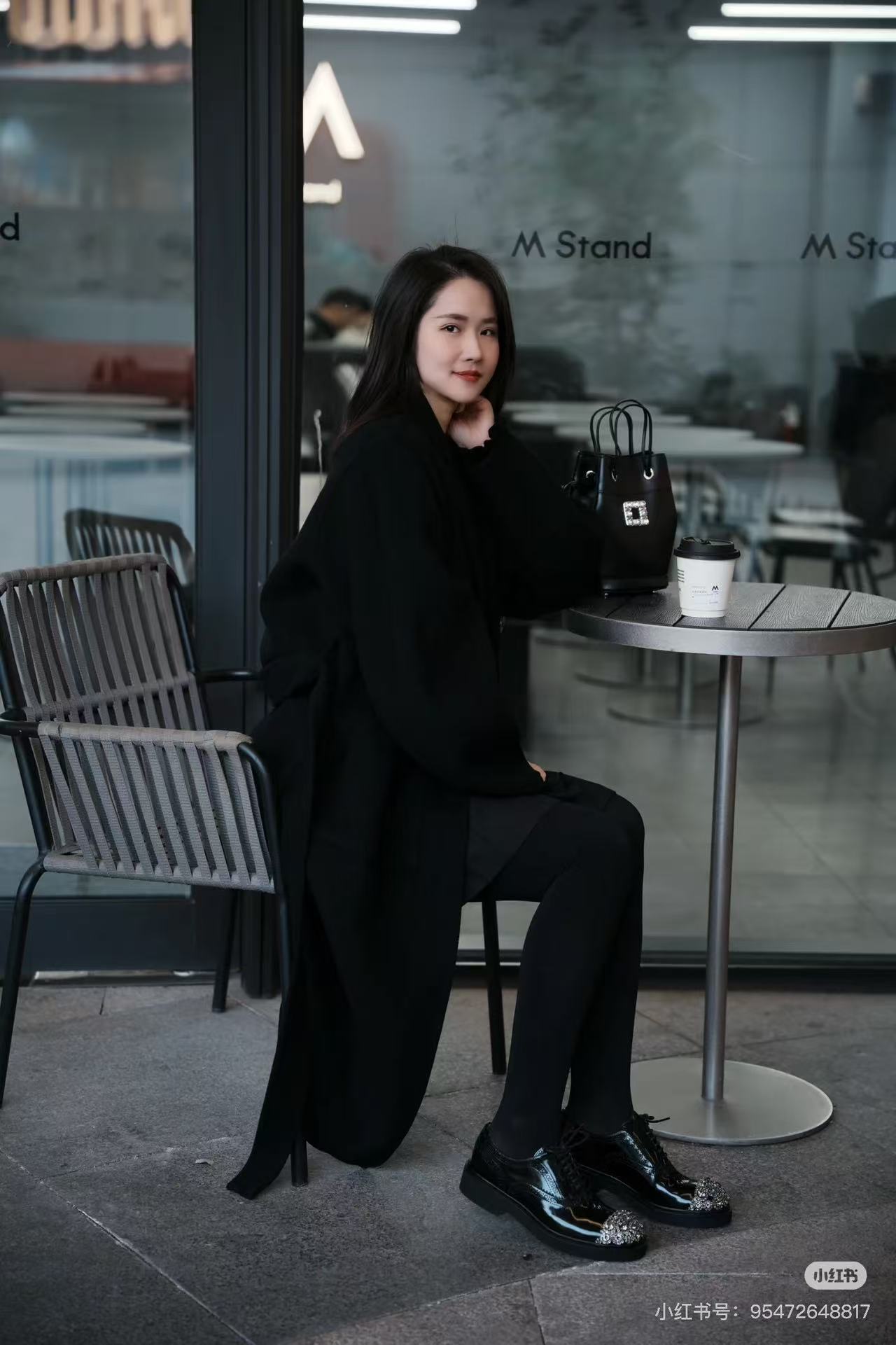 NO:247838,Demonstration of foot fitting, loafers, loafers19860909上脚搭配示范,乐福鞋,loafers,Women's Shoes