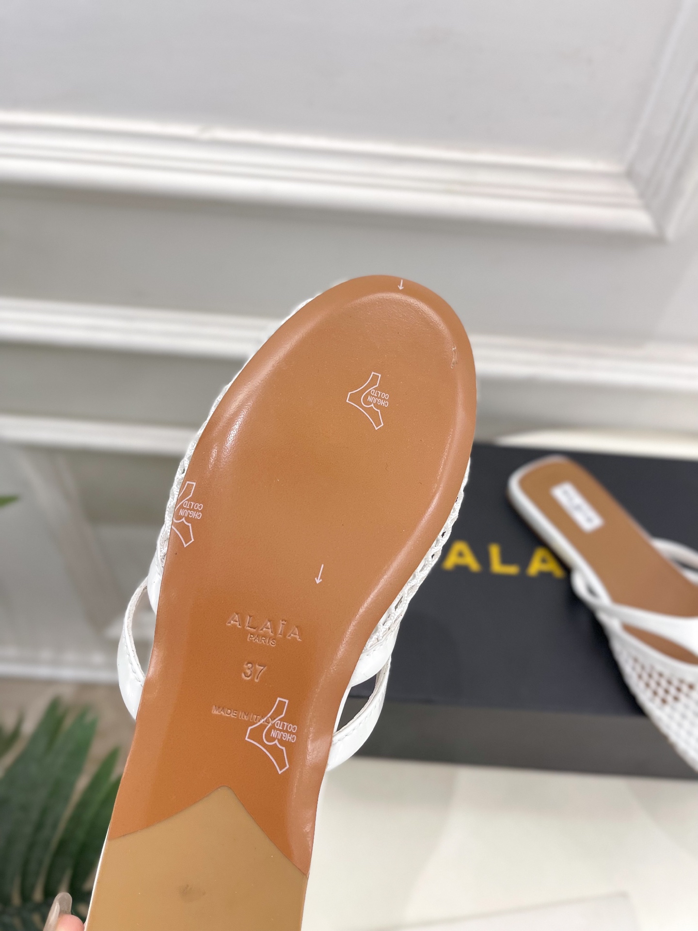 ALAÏA 阿莱亚25SS春夏新品 平底渔网人字拖穆勒鞋
—————————
Alaïa作为这两年最受欢