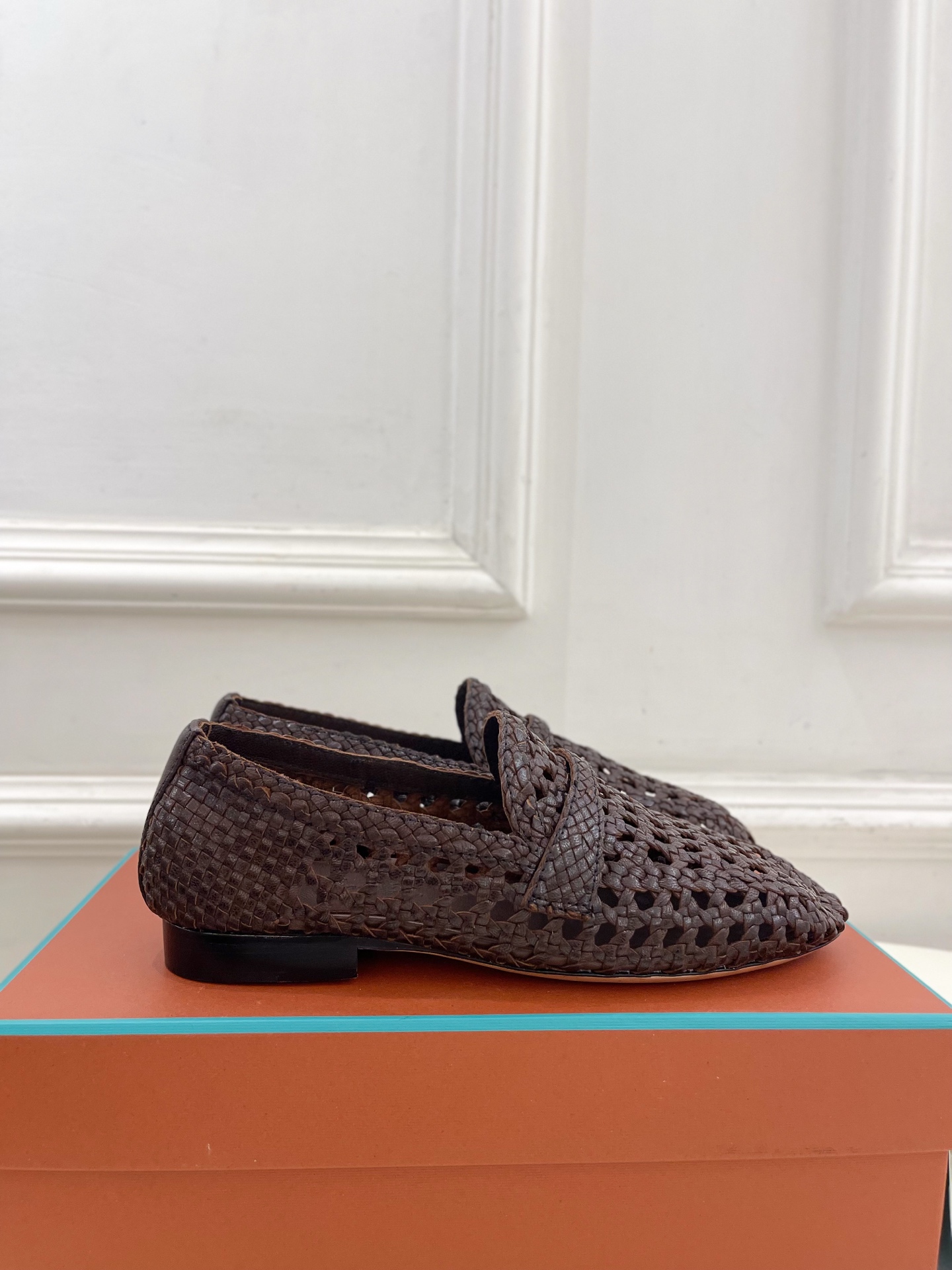 Loro Piana 乐悠翩雅 代购级别⚠️2025春夏新品 Leon镂空编织乐福鞋 —————————