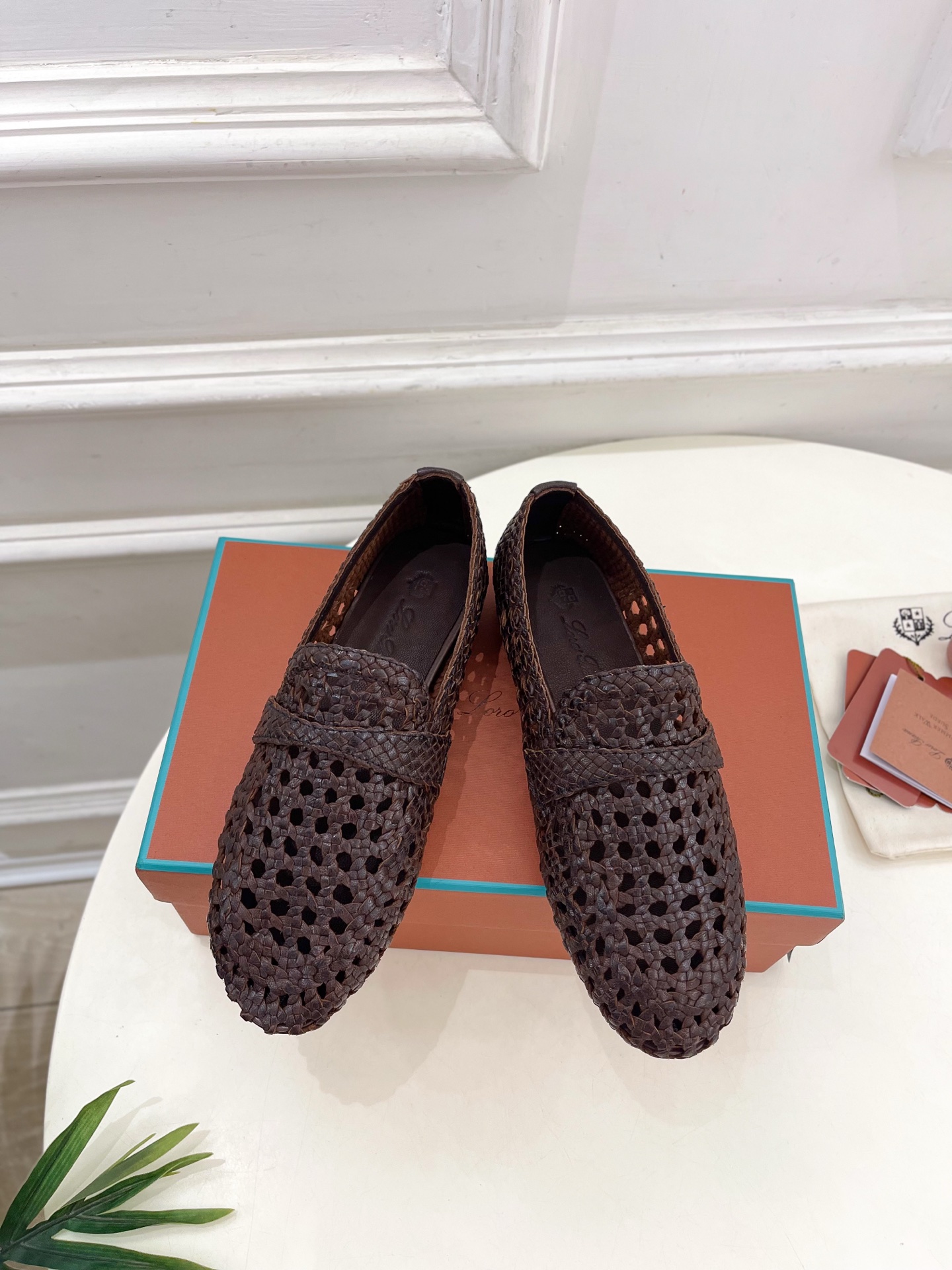 Loro Piana 乐悠翩雅 代购级别⚠️2025春夏新品 Leon镂空编织乐福鞋 —————————