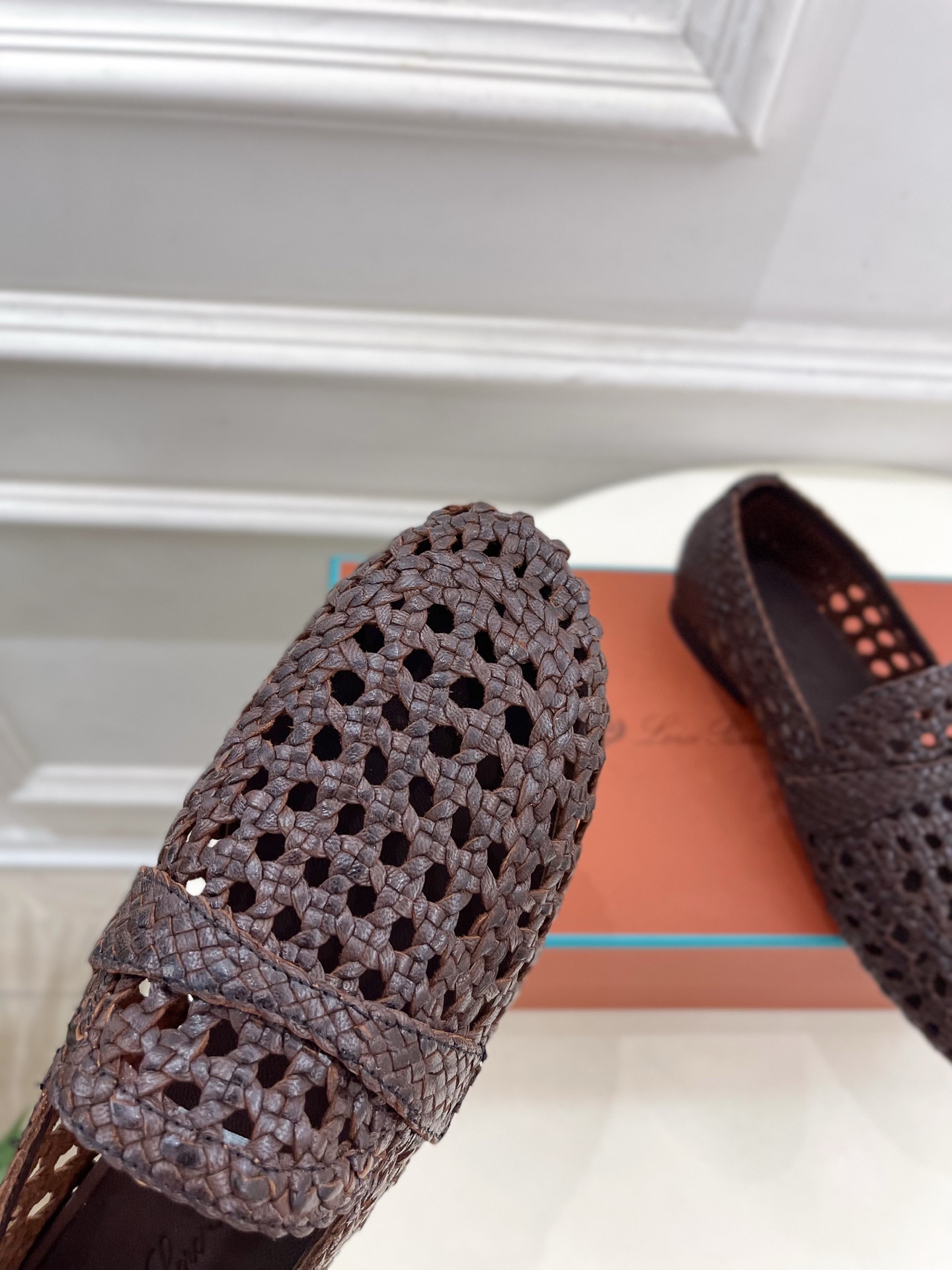 Loro Piana 乐悠翩雅 代购级别⚠️2025春夏新品 Leon镂空编织乐福鞋 —————————