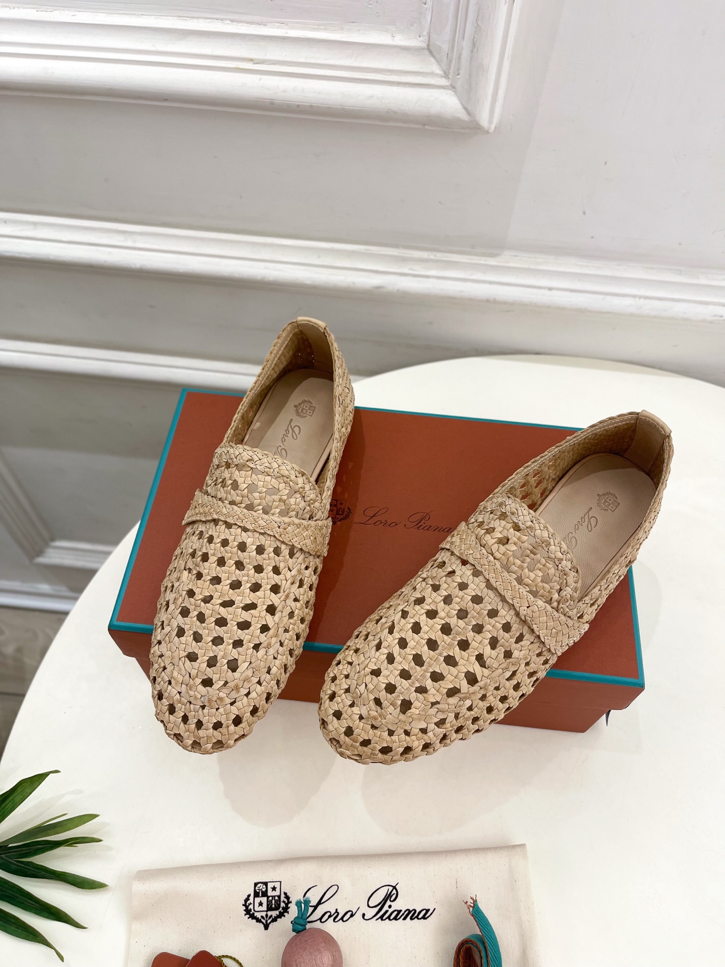Loro Piana 乐悠翩雅 代购级别⚠️2025春夏新品 Leon镂空编织乐福鞋 —————————
