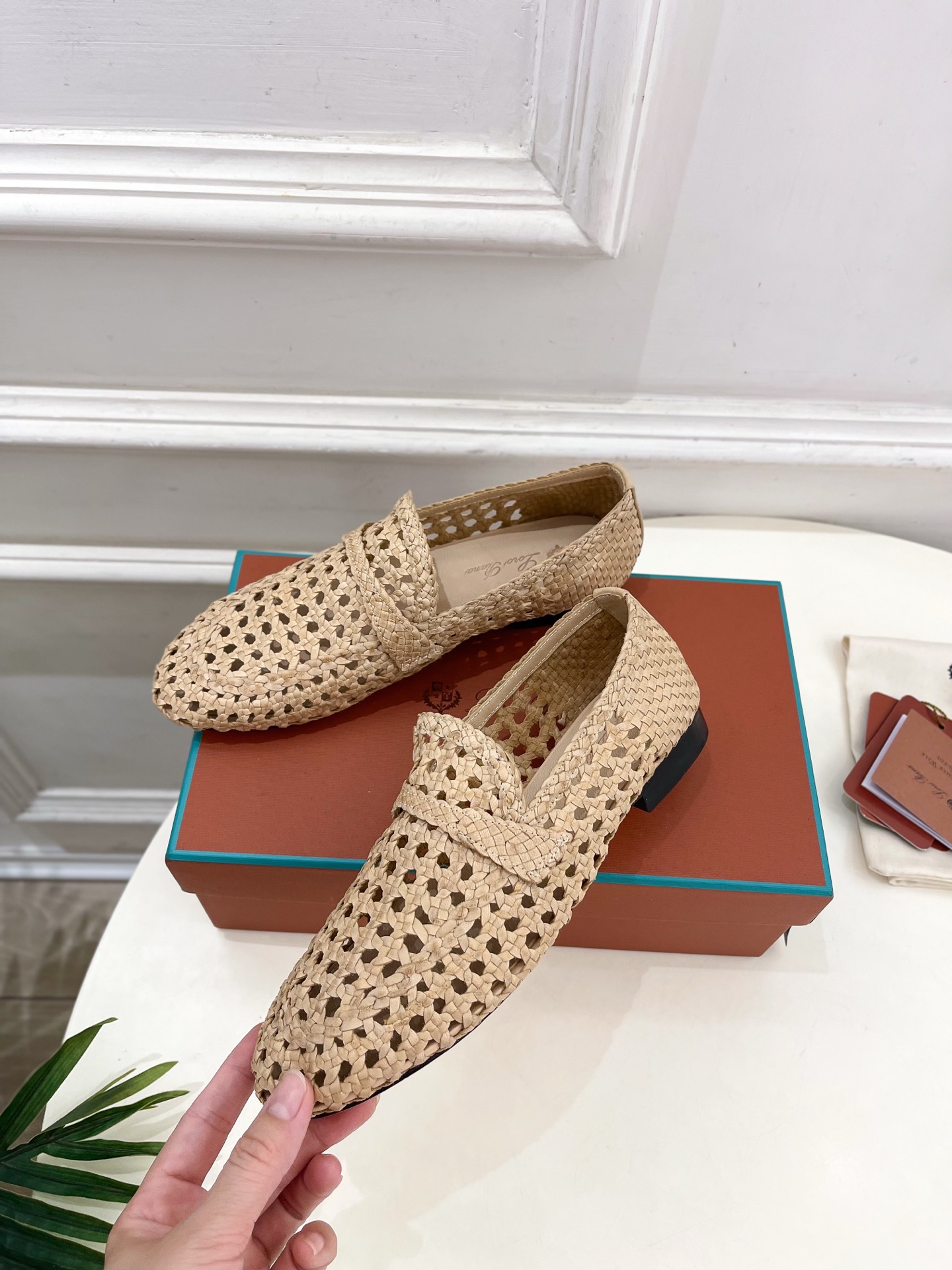 Loro Piana 乐悠翩雅 代购级别⚠️2025春夏新品 Leon镂空编织乐福鞋 —————————