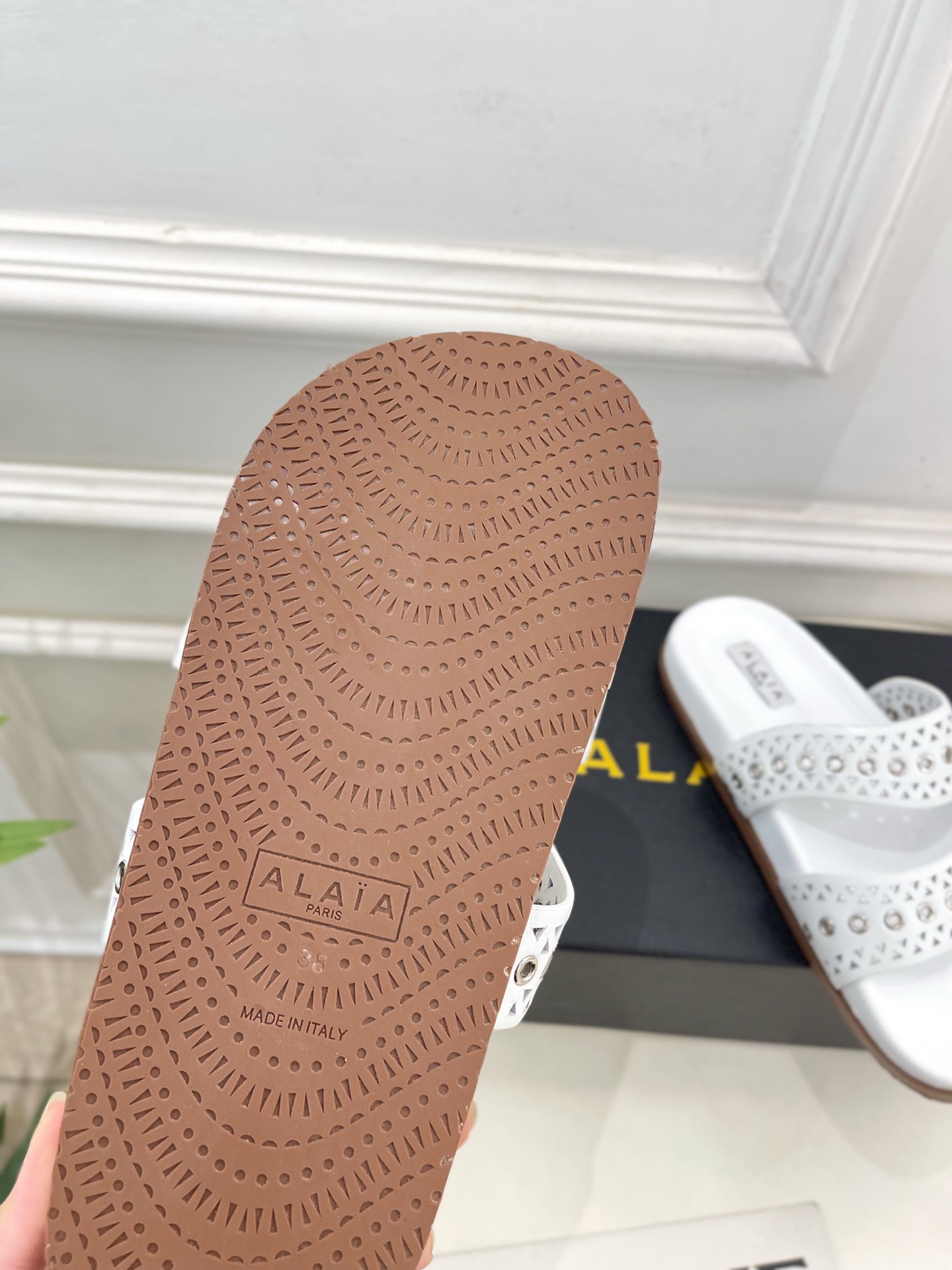 ALAÏA 阿莱亚25SS春夏新品 镂空鸡眼休闲平底鞋
—————————
Alaïa作为这两年最受欢迎
