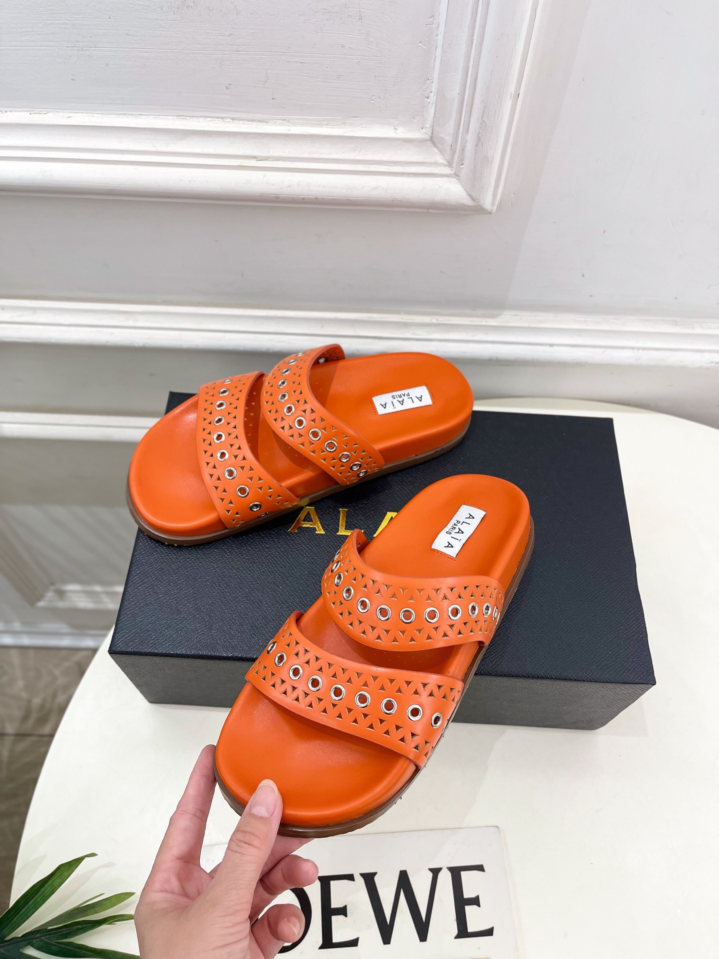 ALAÏA 阿莱亚25SS春夏新品 镂空鸡眼休闲平底鞋
—————————
Alaïa作为这两年最受欢迎