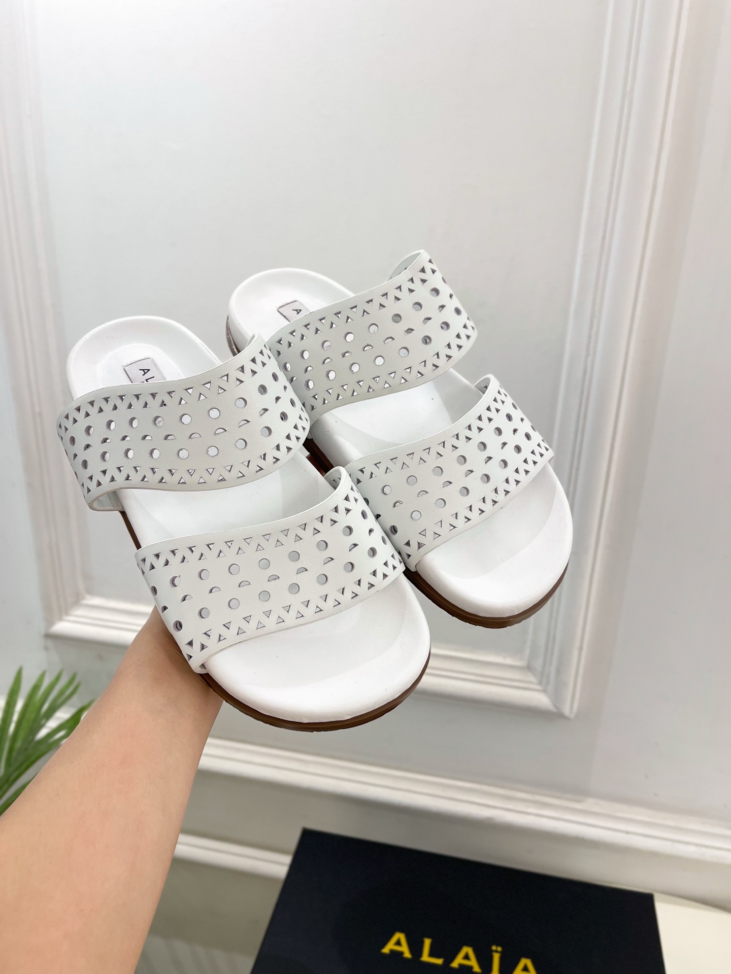 ALAÏA 阿莱亚25SS春夏新品 镂空休闲平底鞋
—————————
Alaïa作为这两年最受欢迎的鬼