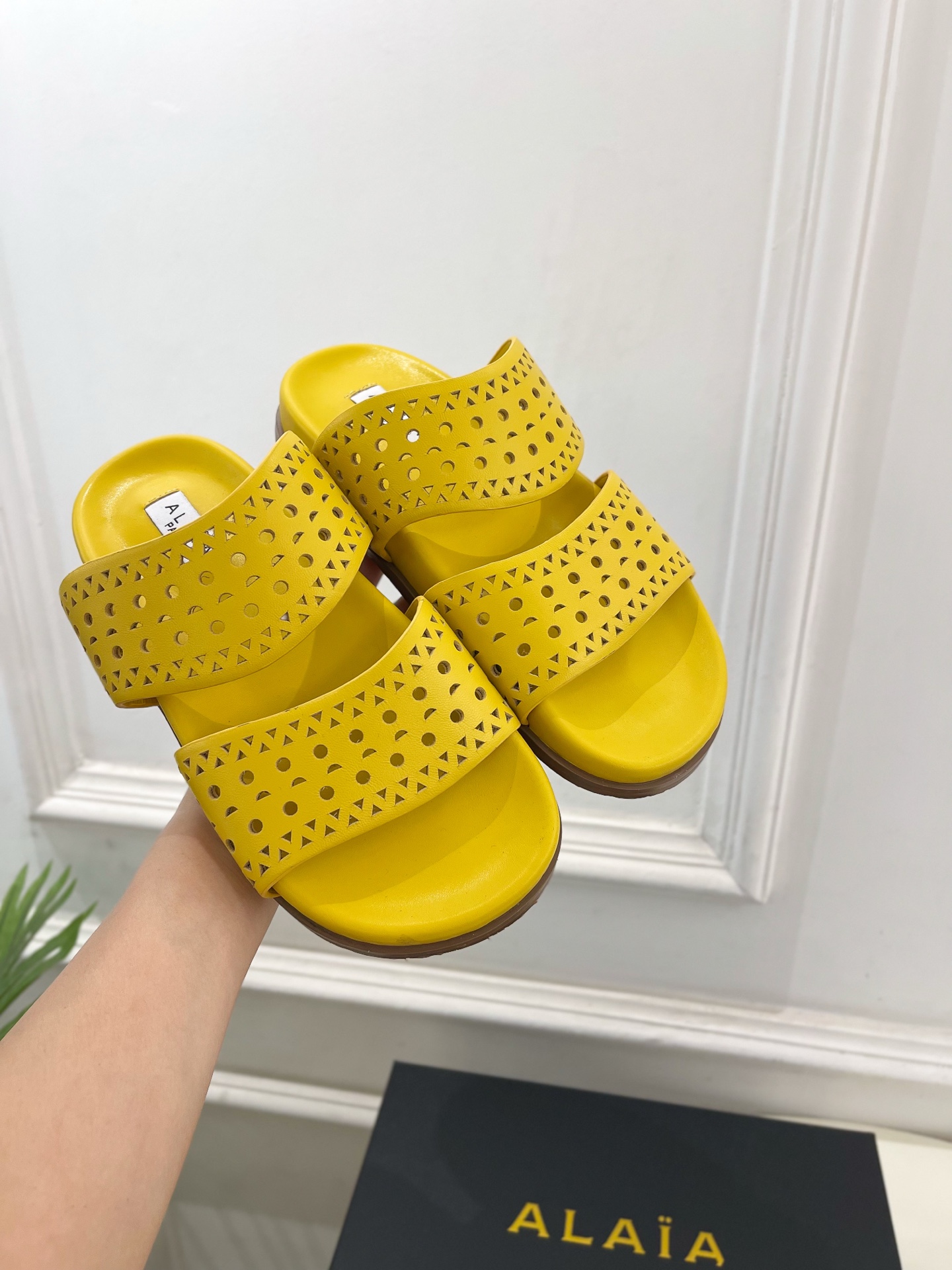 ALAÏA 阿莱亚25SS春夏新品 镂空休闲平底鞋
—————————
Alaïa作为这两年最受欢迎的鬼