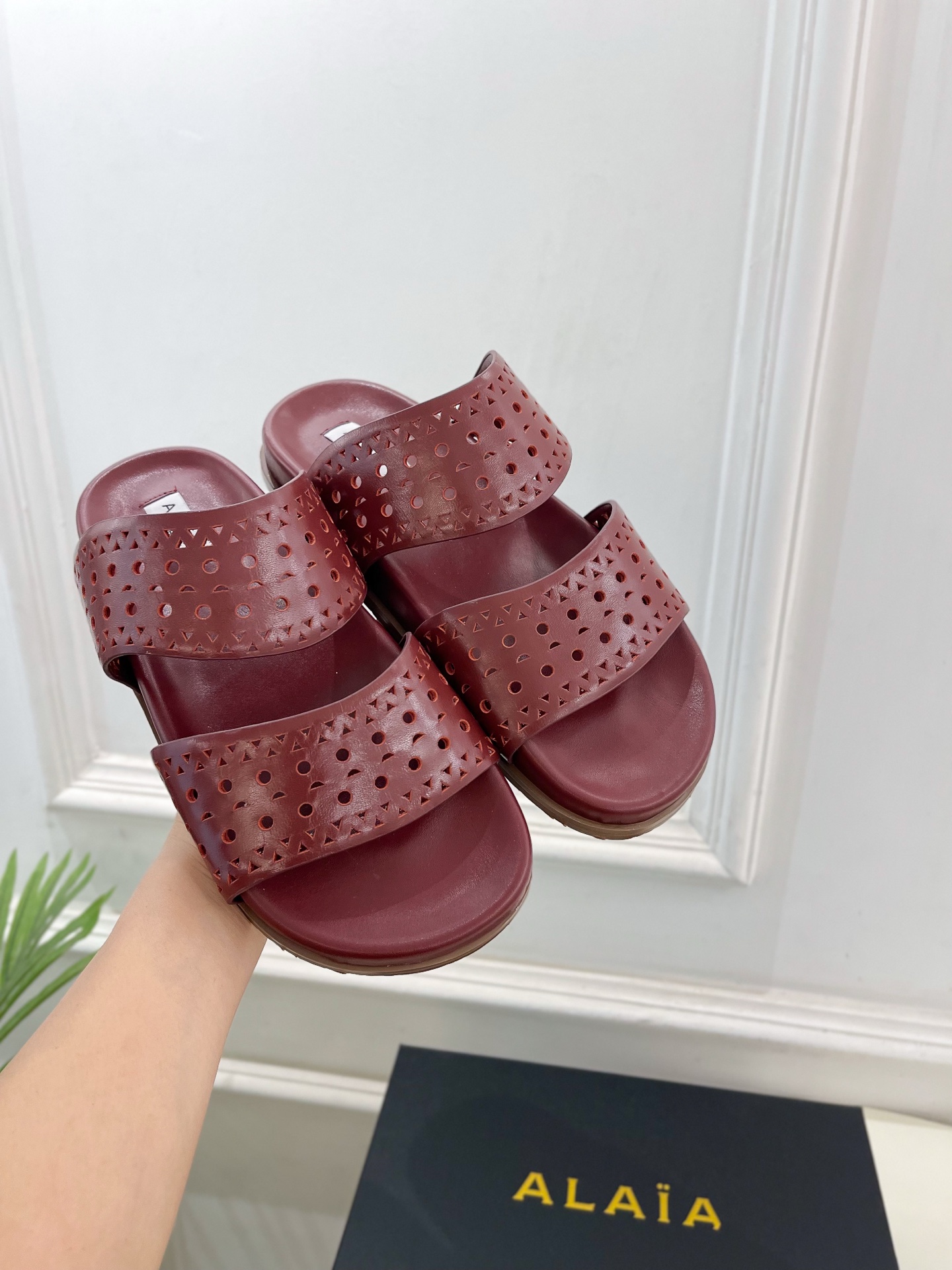 ALAÏA 阿莱亚25SS春夏新品 镂空休闲平底鞋
—————————
Alaïa作为这两年最受欢迎的鬼
