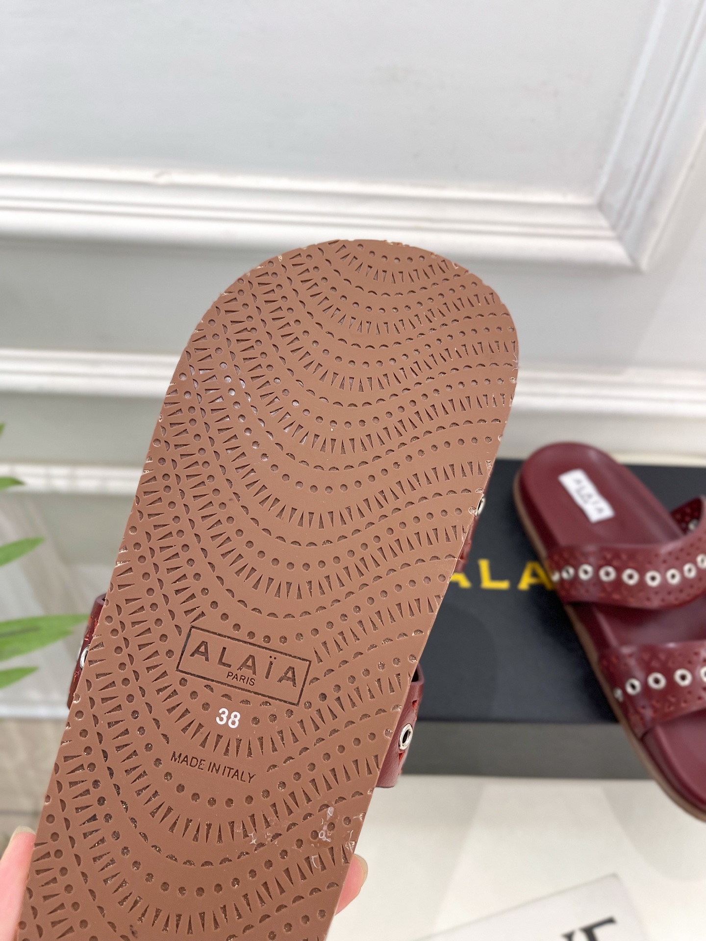 ALAÏA 阿莱亚25SS春夏新品 镂空鸡眼休闲平底鞋
—————————
Alaïa作为这两年最受欢迎