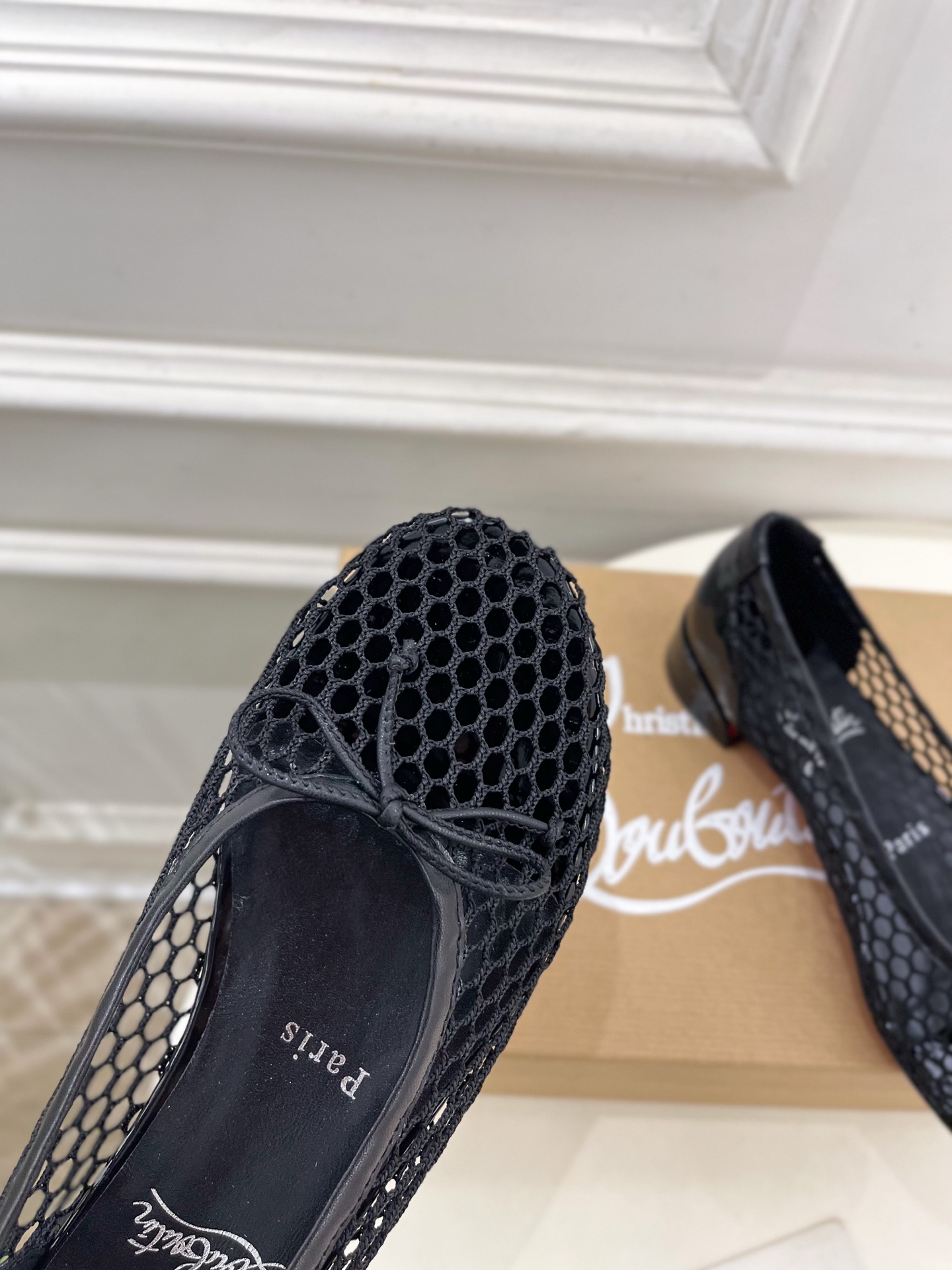 Christian Louboutin路铂廷CL 红底鞋 25ss最新网面芭蕾舞鞋系列，魅惑华丽的✨顶级