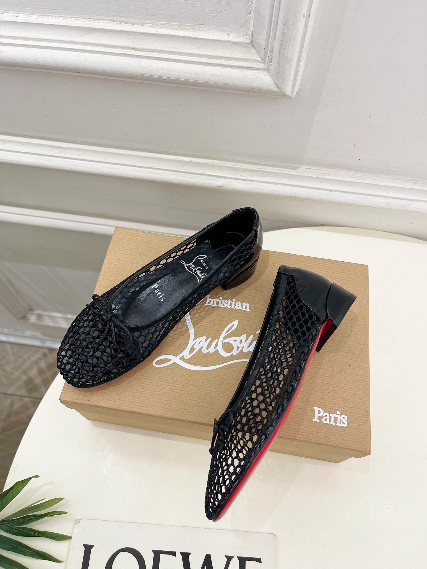 Christian Louboutin路铂廷CL 红底鞋 25ss最新网面芭蕾舞鞋系列，魅惑华丽的✨顶级