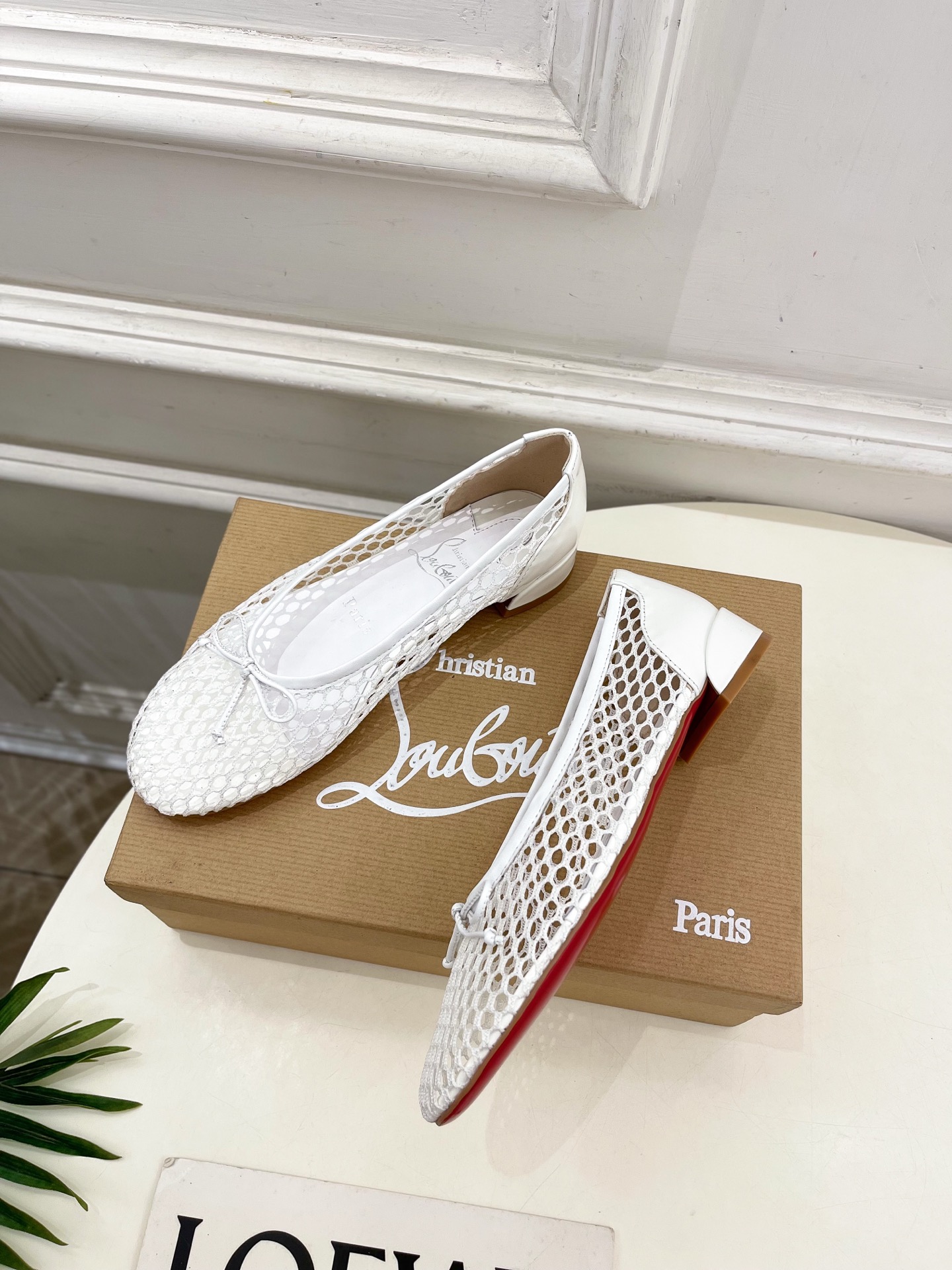 Christian Louboutin路铂廷CL 红底鞋 25ss最新网面芭蕾舞鞋系列，魅惑华丽的✨顶级