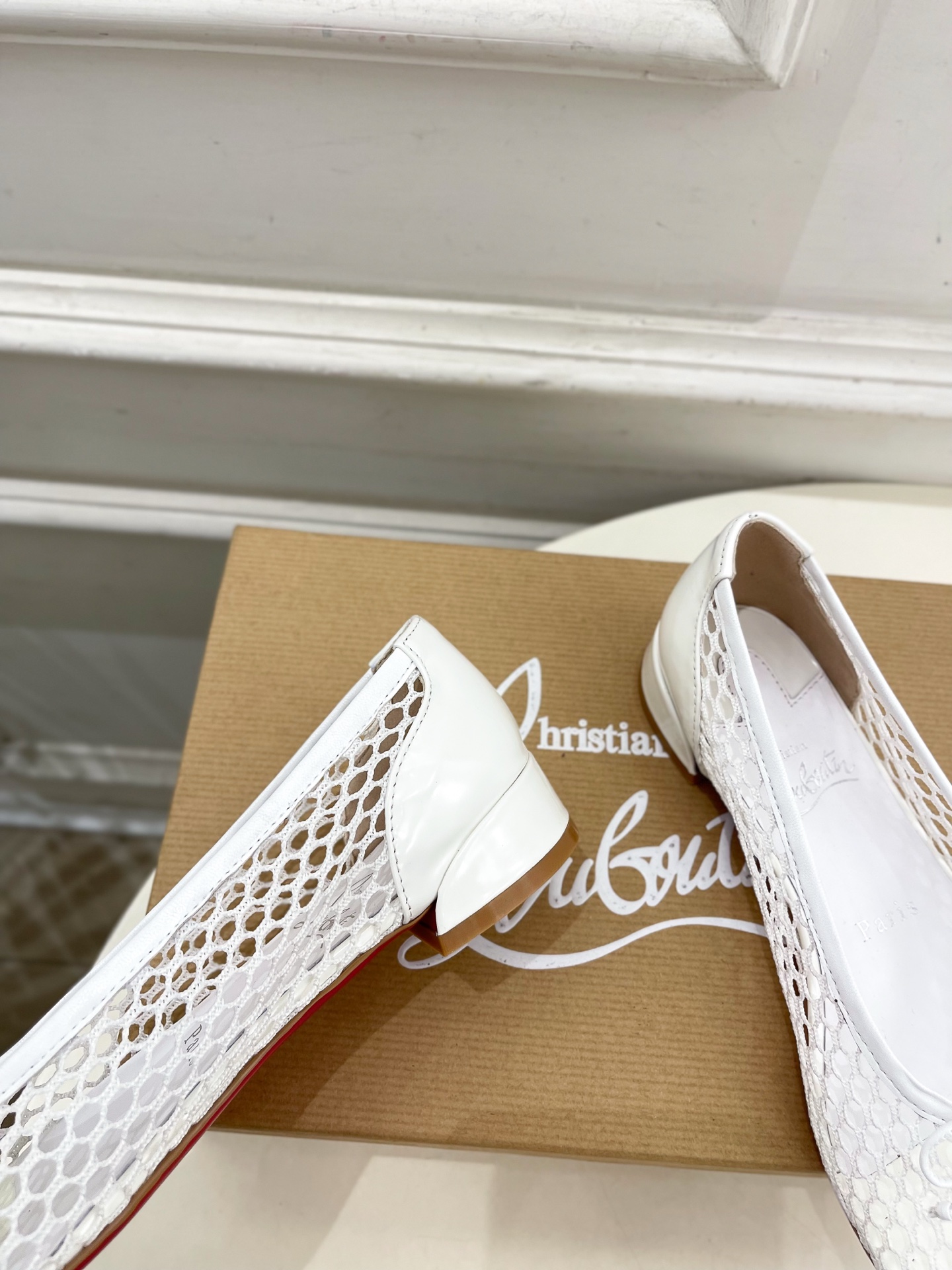 Christian Louboutin路铂廷CL 红底鞋 25ss最新网面芭蕾舞鞋系列，魅惑华丽的✨顶级